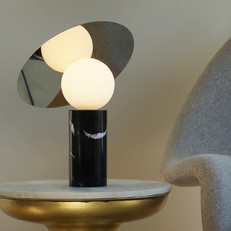 Dila Minimalist Marble Table Lamp-Neutral Decor