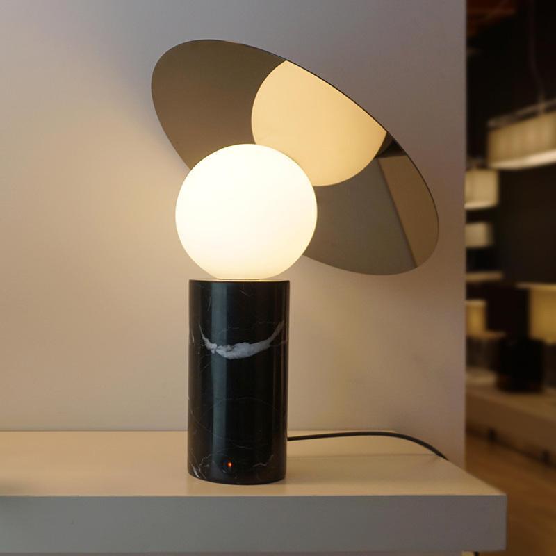 Dila Minimalist Marble Table Lamp-Neutral Decor