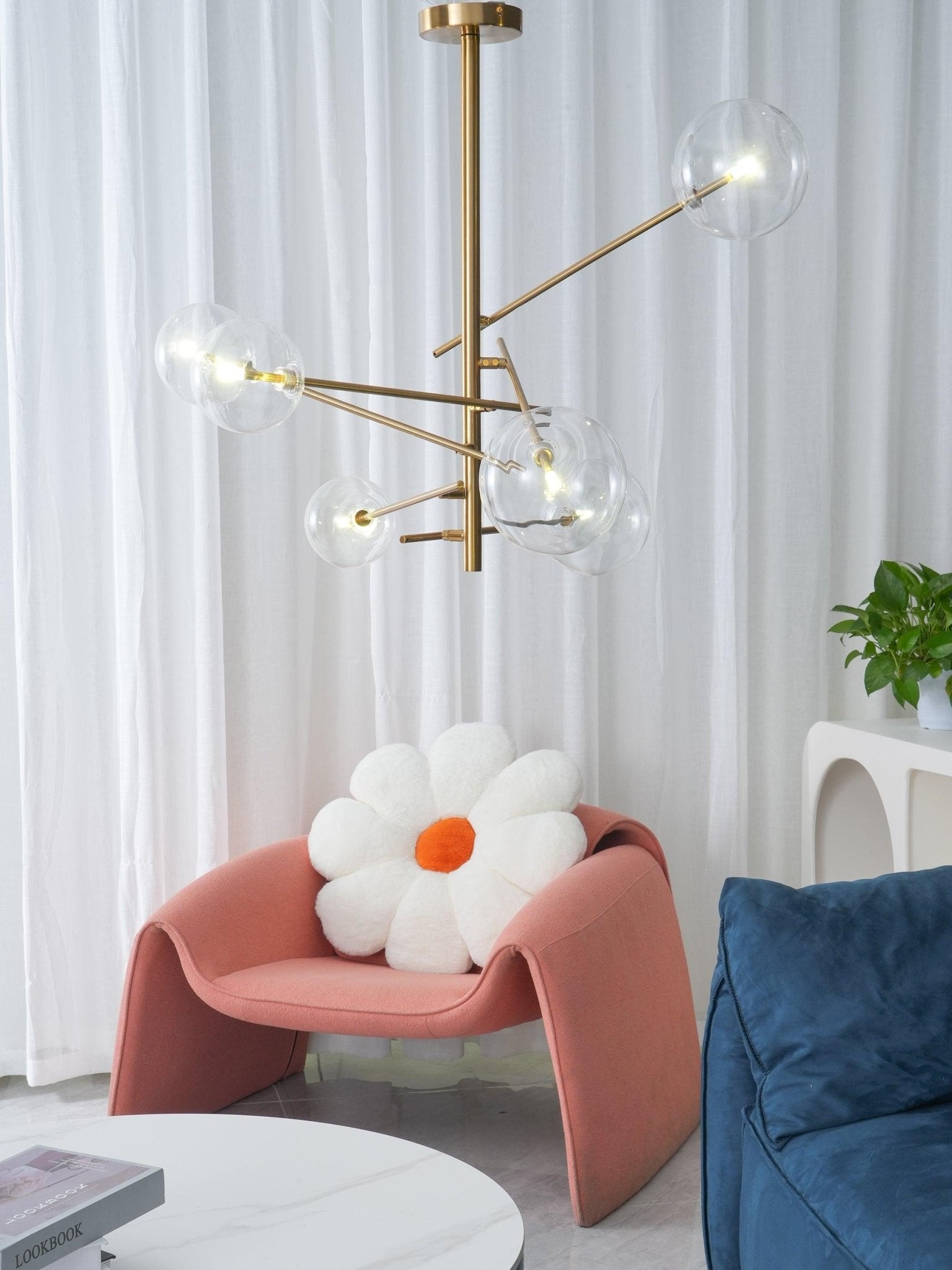 Aveno Chandelier LED Clear Crystal-Neutral Decor