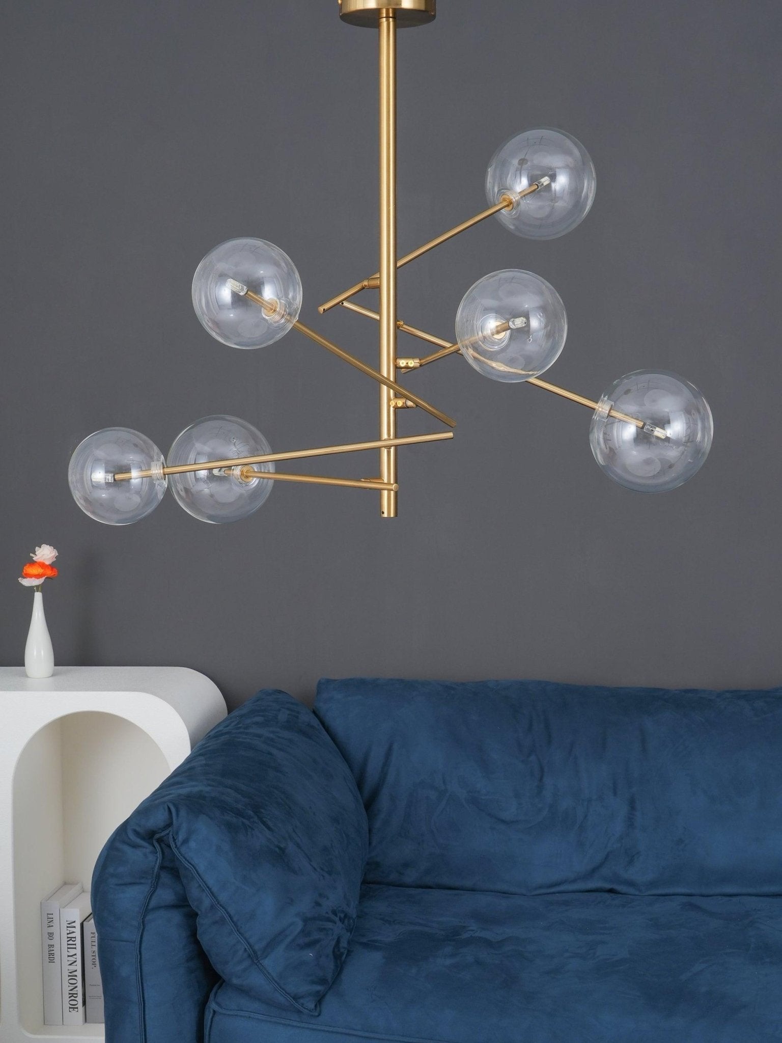 Aveno Chandelier LED Clear Crystal-Neutral Decor