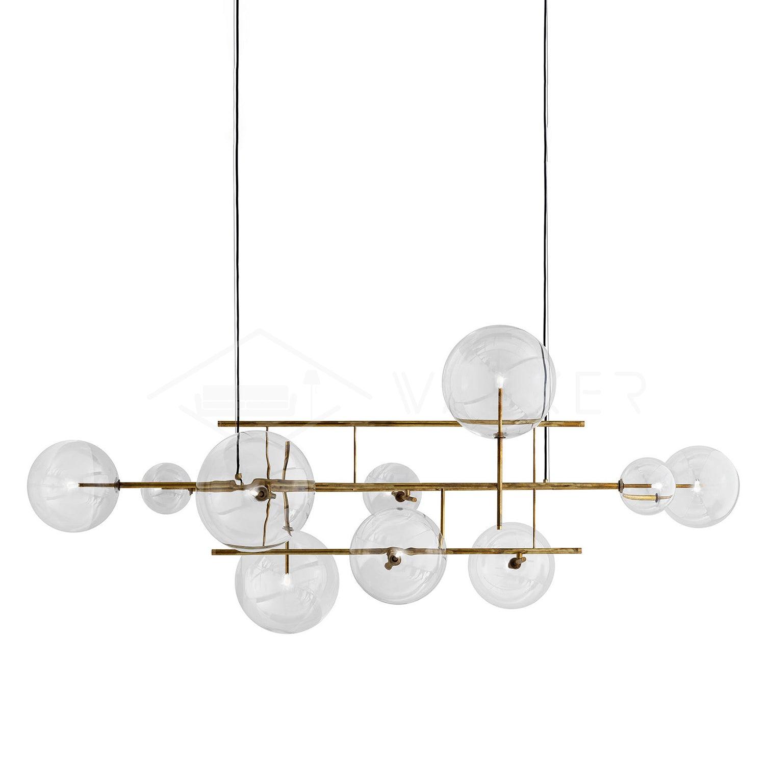 Aveno Chandelier LED Clear Crystal-Neutral Decor