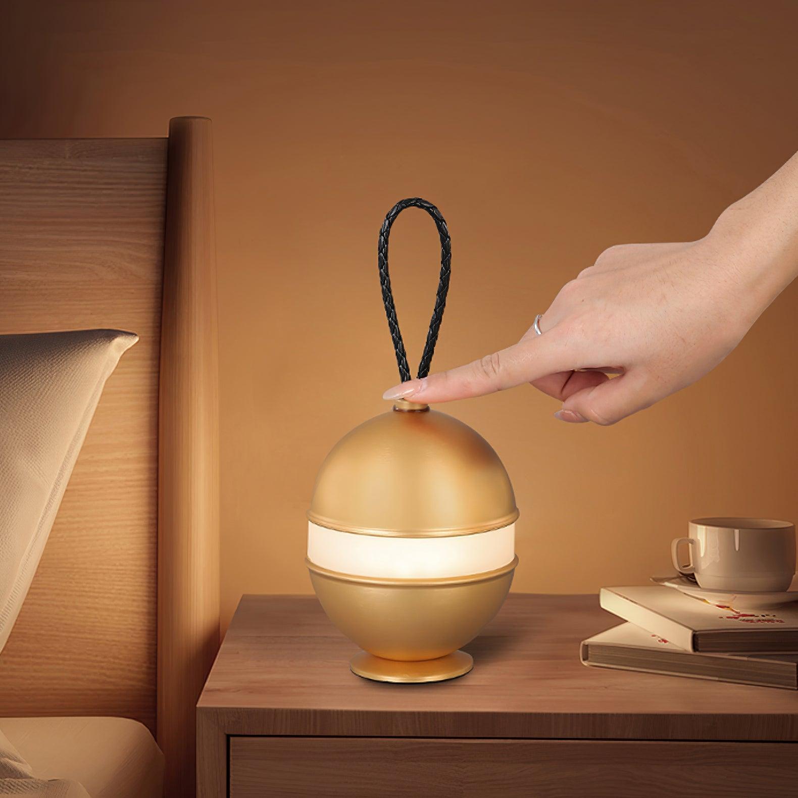Orbitem Gold Aluminum Table Lamp-Neutral Decor