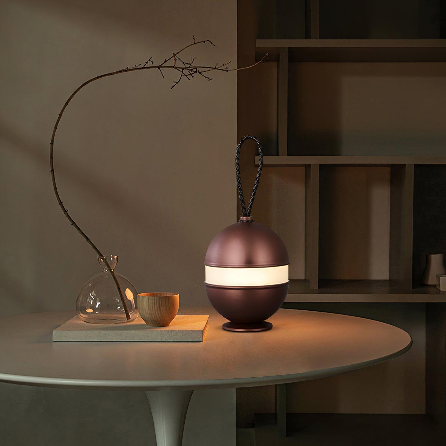 Orbitem Gold Aluminum Table Lamp-Neutral Decor