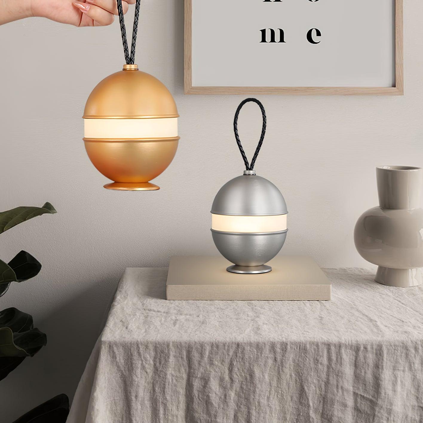 Orbitem Gold Aluminum Table Lamp-Neutral Decor
