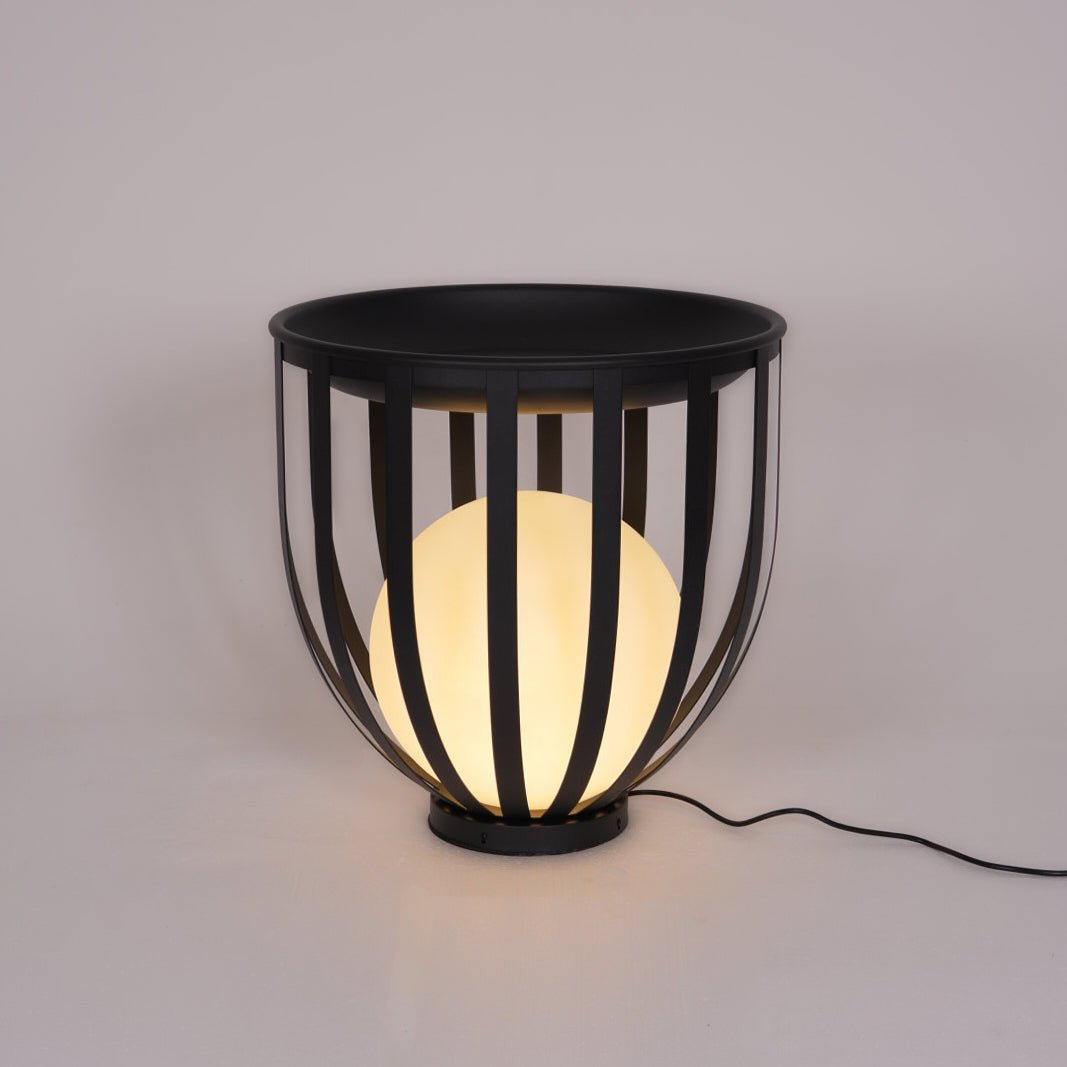 Tera Steel Acrylic Floor Lamp-Neutral Decor
