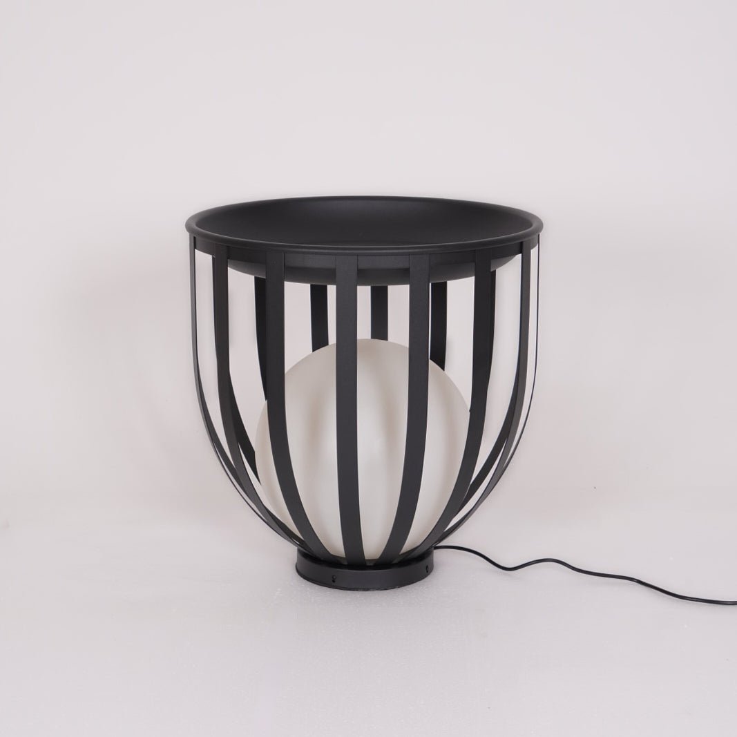 Tera Steel Acrylic Floor Lamp-Neutral Decor
