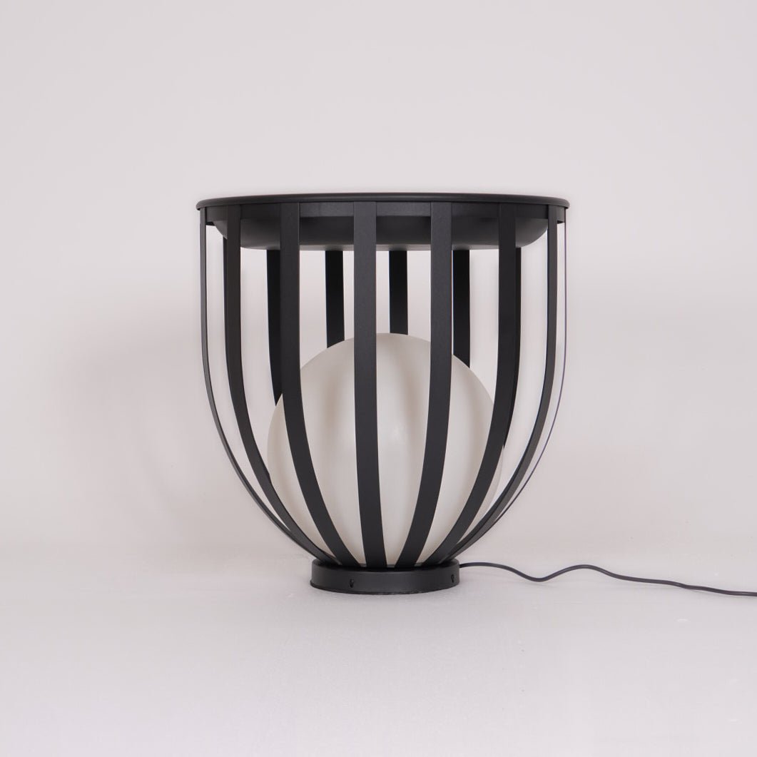 Tera Steel Acrylic Floor Lamp-Neutral Decor
