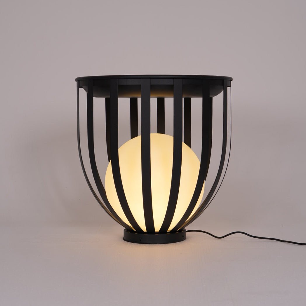 Tera Steel Acrylic Floor Lamp-Neutral Decor