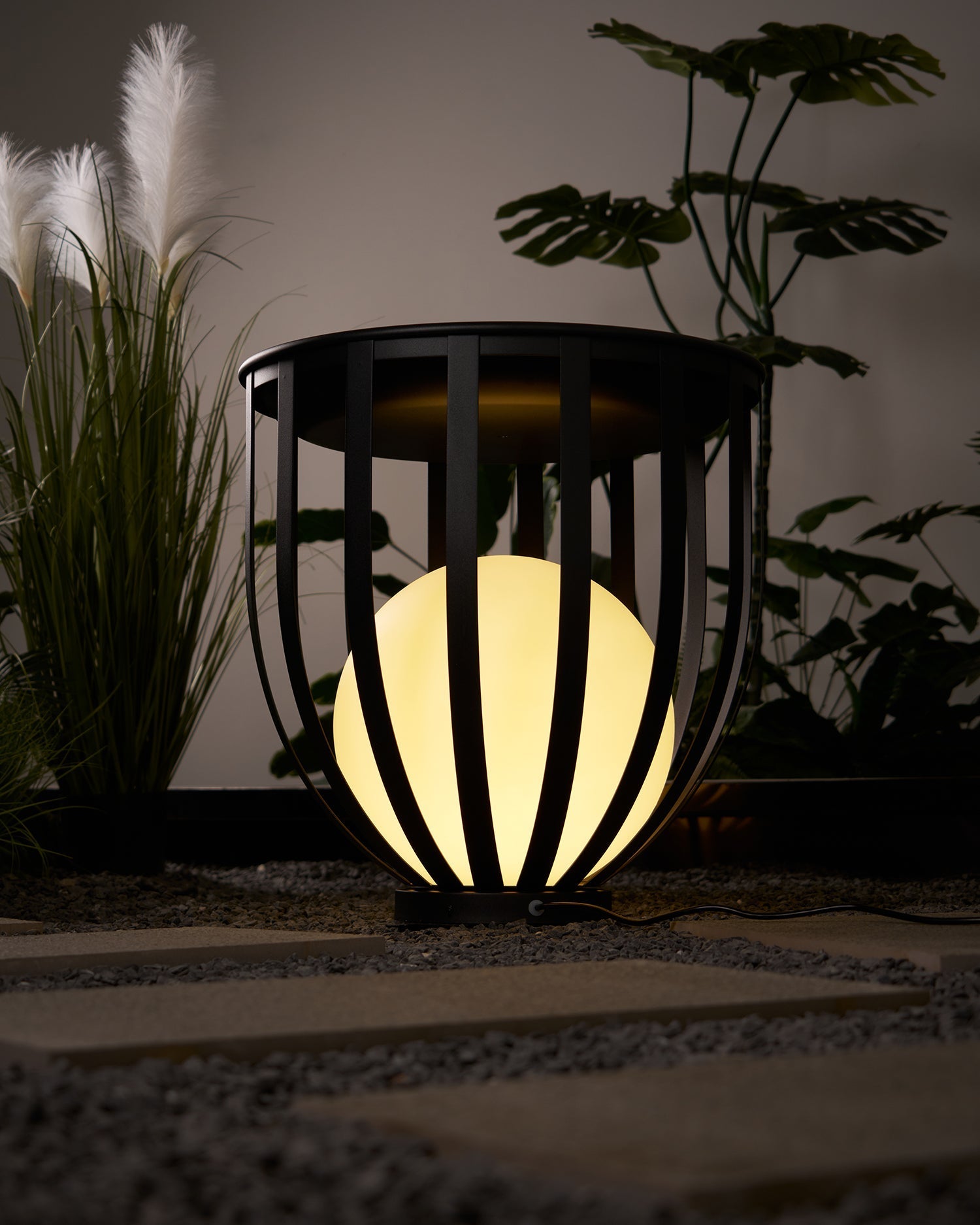 Tera Steel Acrylic Floor Lamp-Neutral Decor