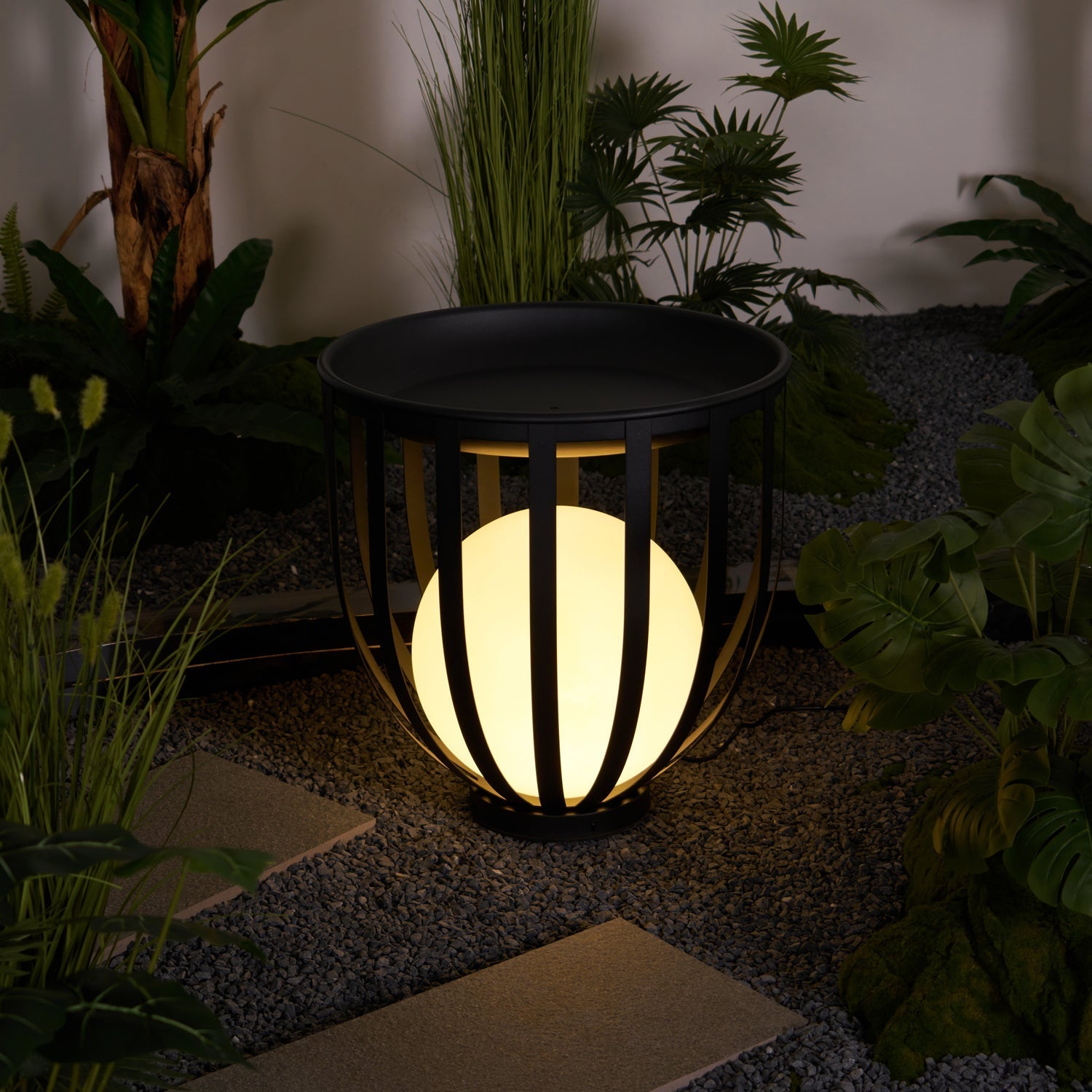 Tera Steel Acrylic Floor Lamp-Neutral Decor