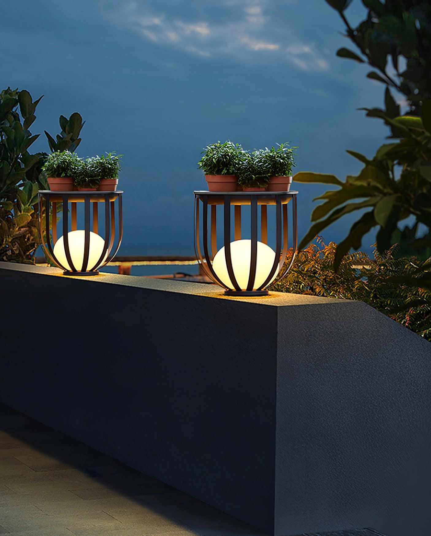 Tera Steel Acrylic Floor Lamp-Neutral Decor