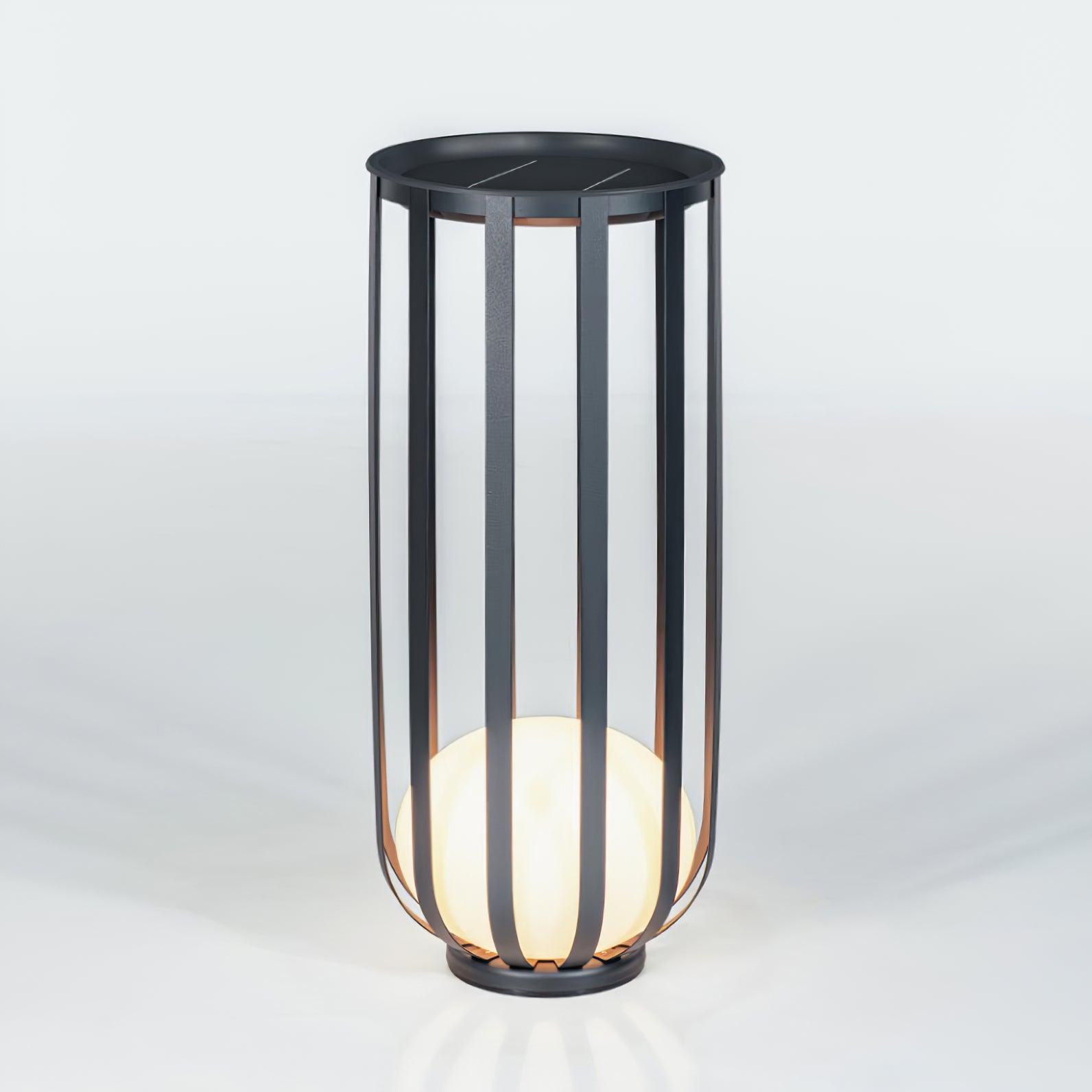 Tera Steel Acrylic Floor Lamp-Neutral Decor