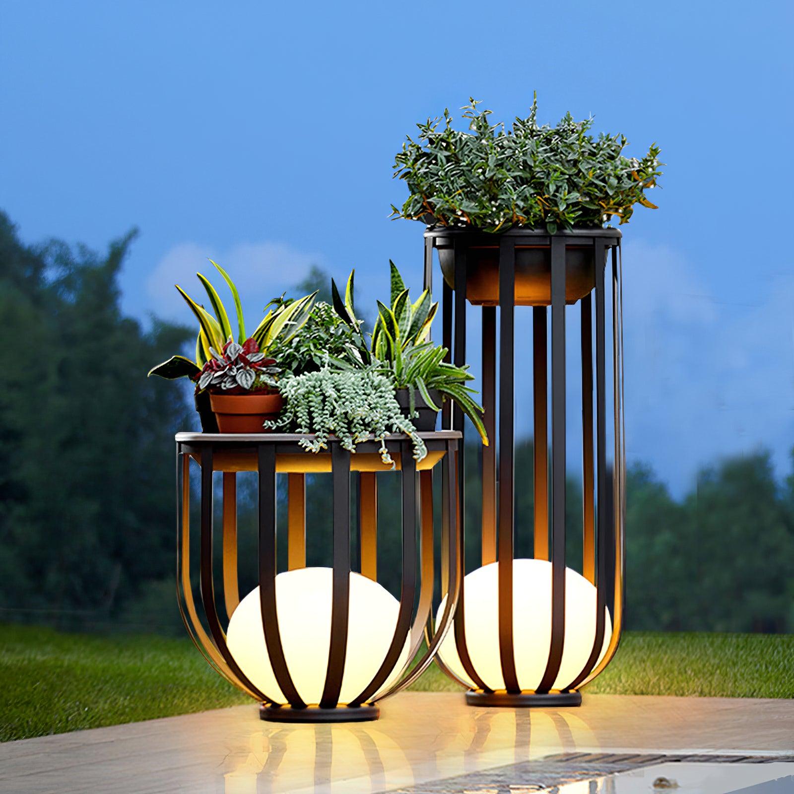 Tera Steel Acrylic Floor Lamp-Neutral Decor