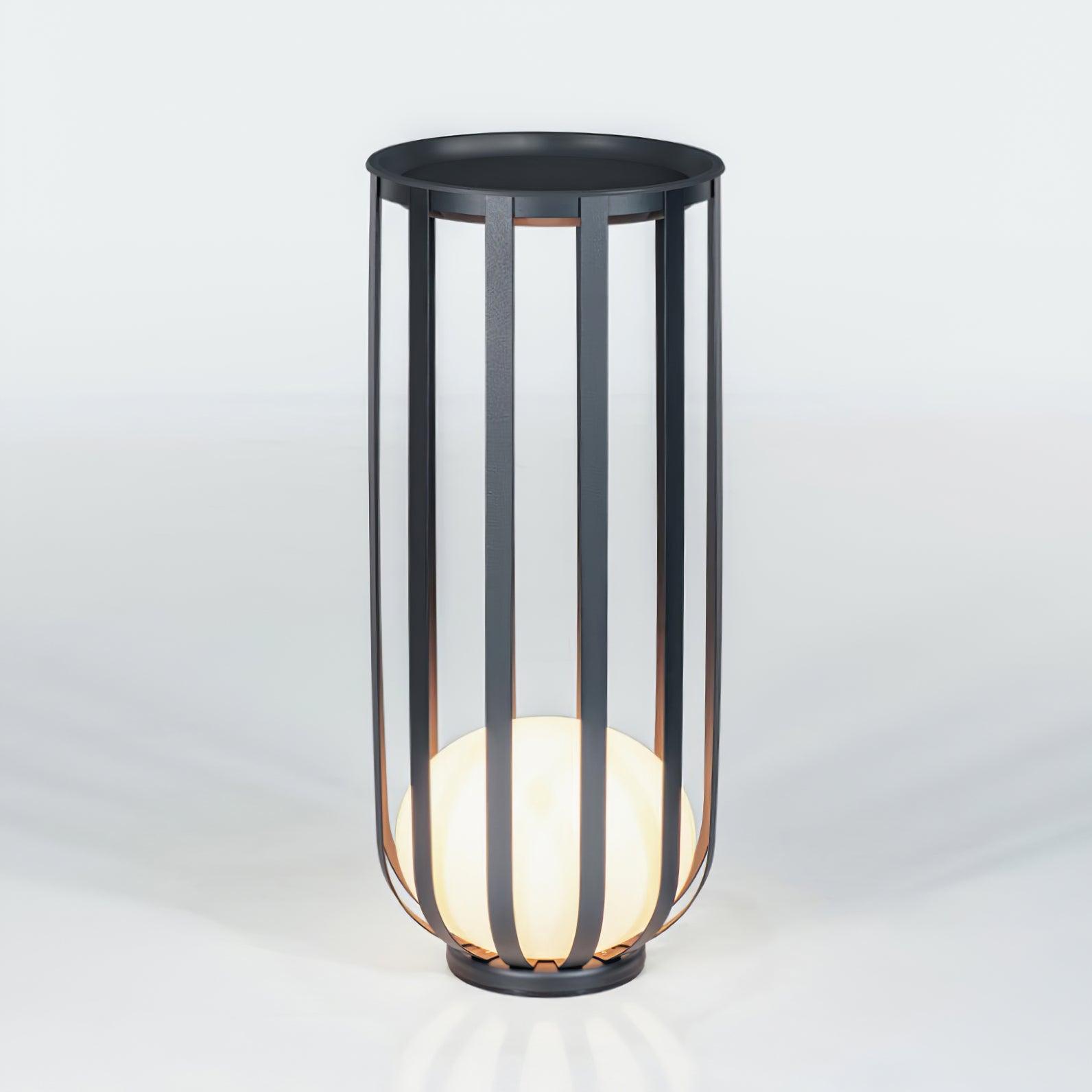 Tera Steel Acrylic Floor Lamp-Neutral Decor