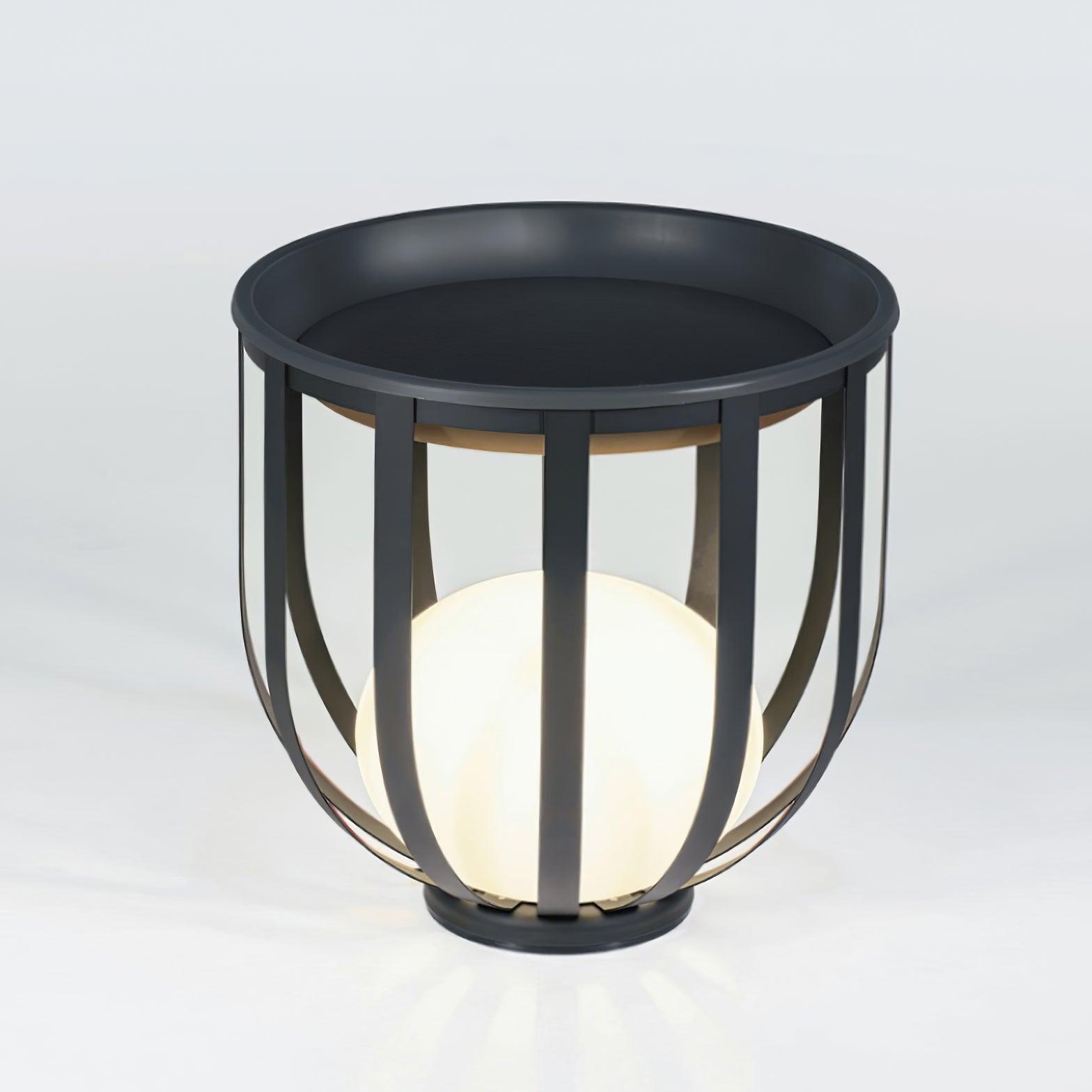 Tera Steel Acrylic Floor Lamp-Neutral Decor