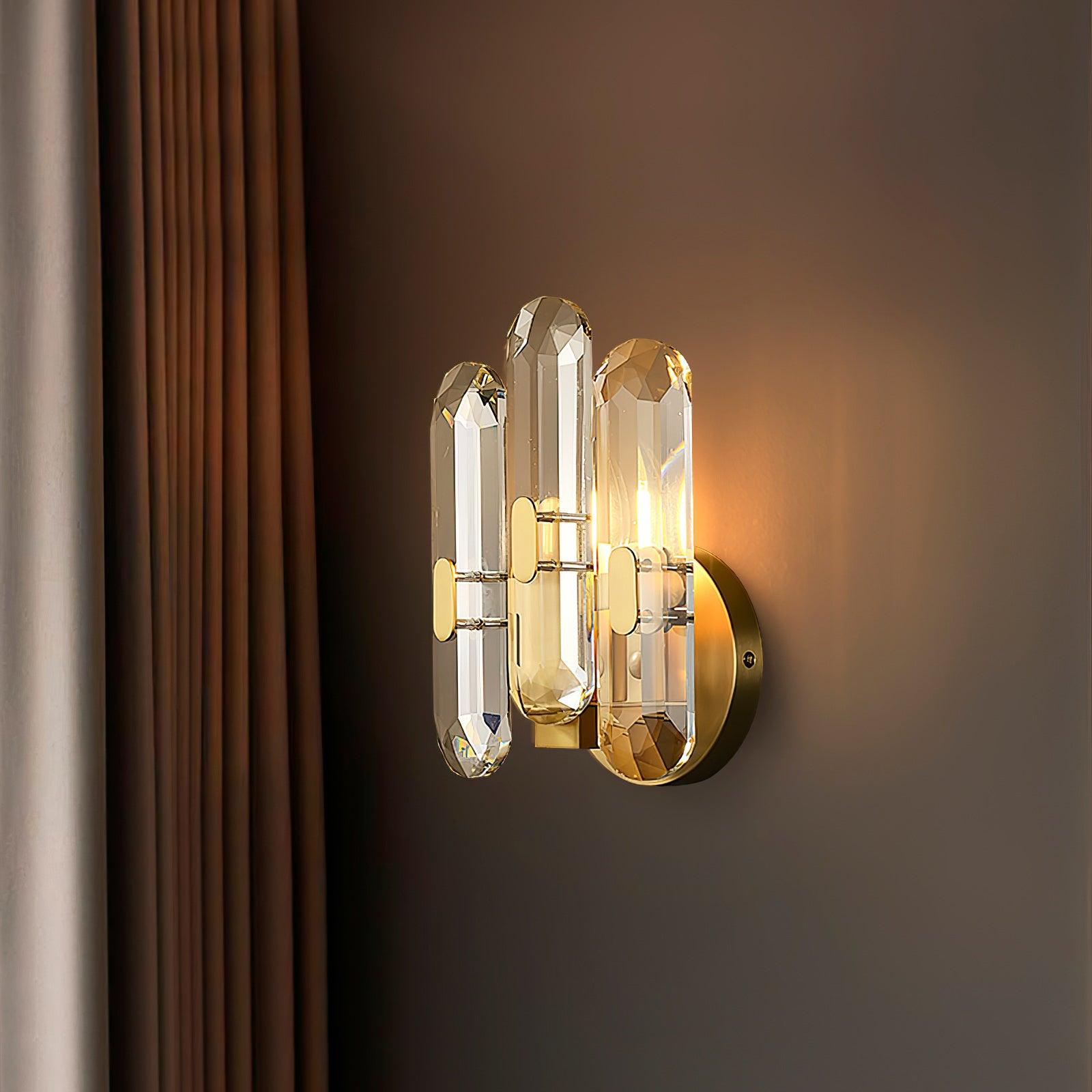 Gevon Postmodern Luxury Crystal Sconce Wall Lamp-Neutral Decor