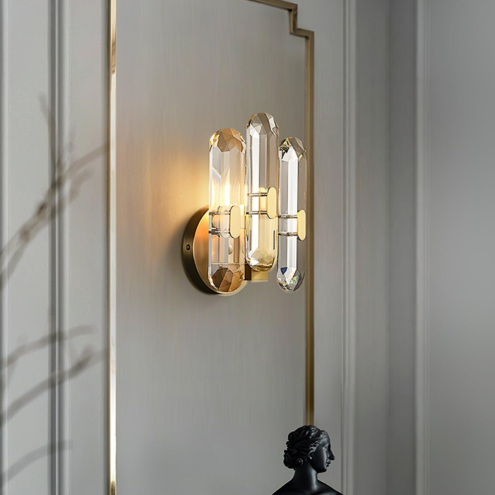 Gevon Postmodern Luxury Crystal Sconce Wall Lamp-Neutral Decor