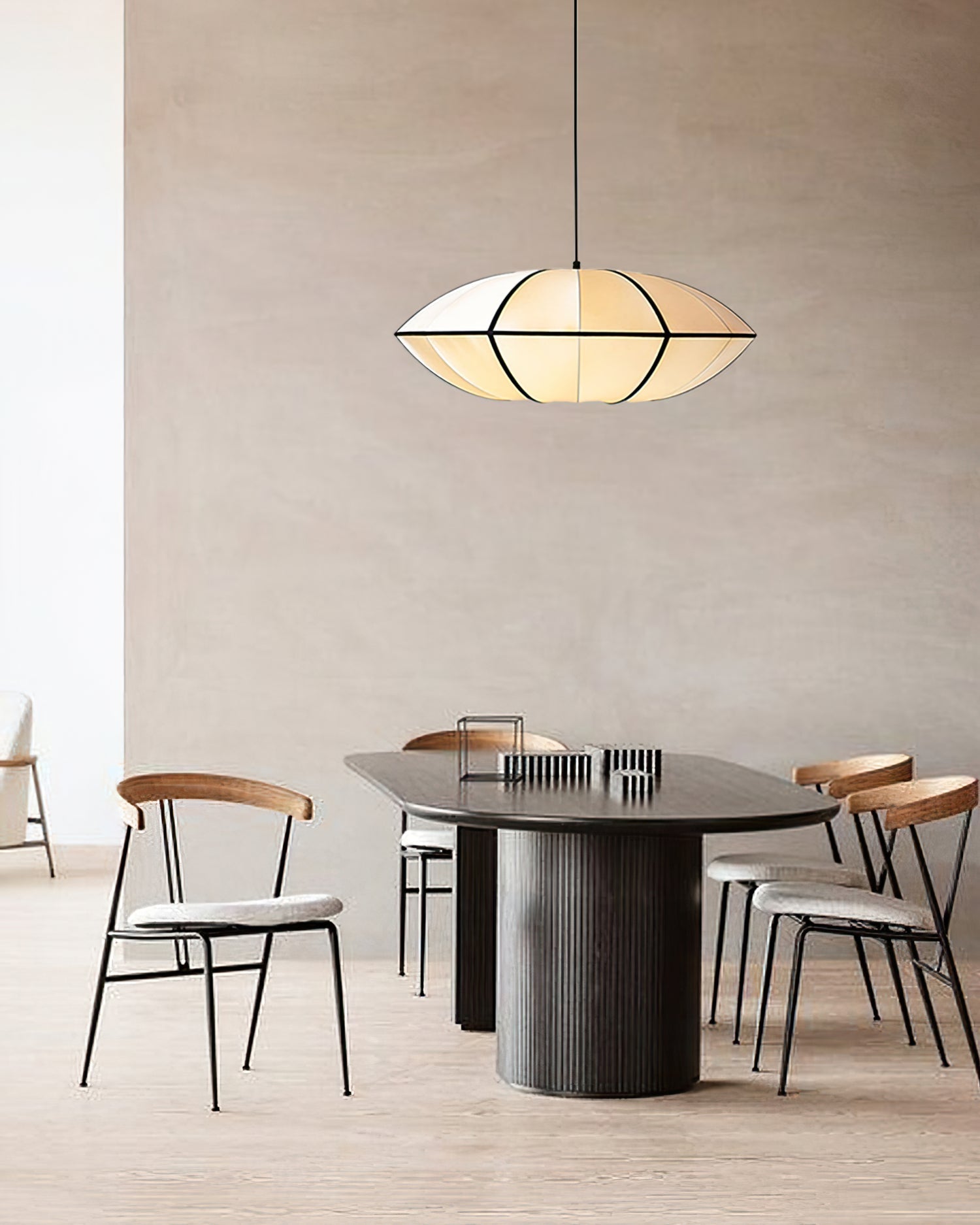 Daphne Modern Fabric Pendant Lamp-Neutral Decor