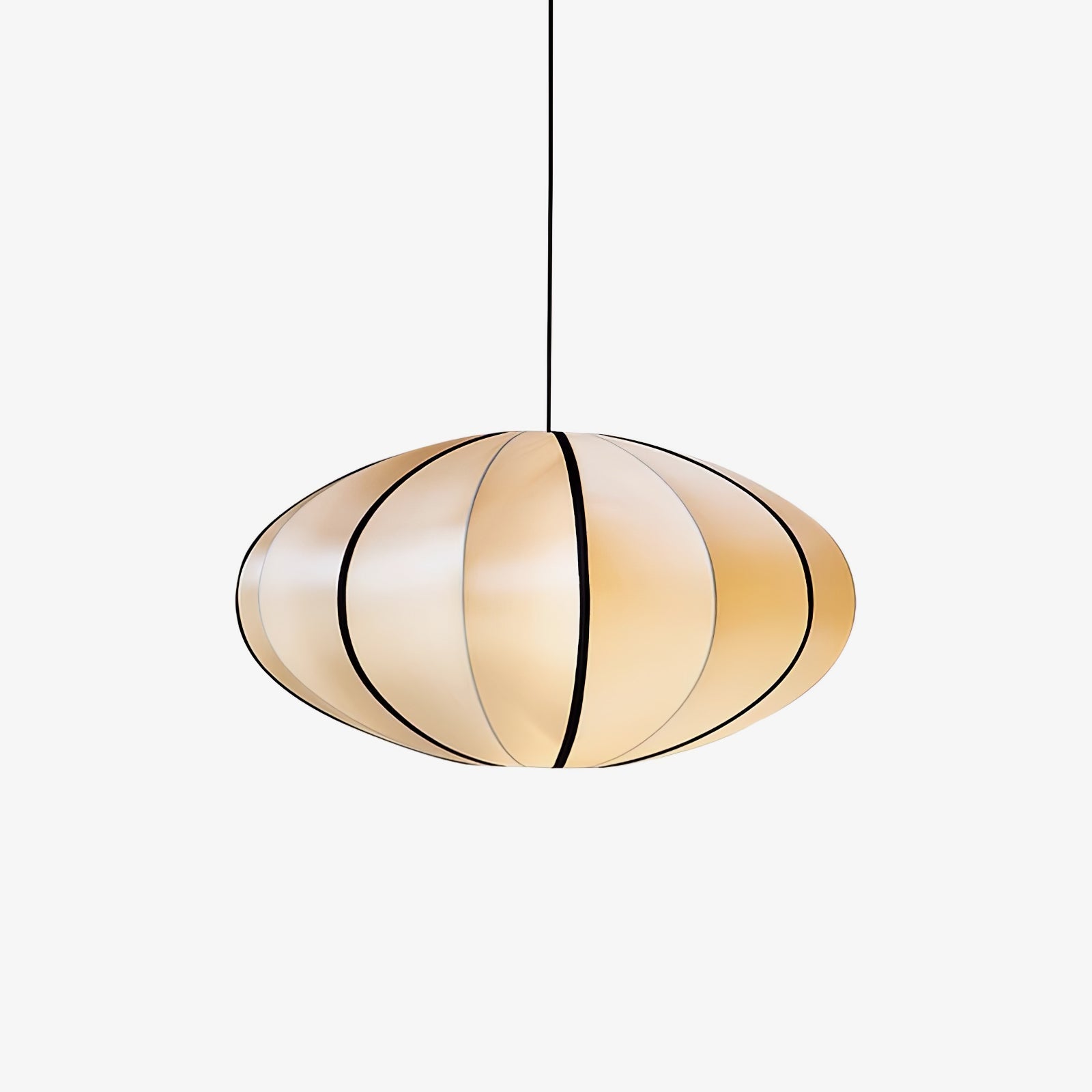 Inez Fabric Futuristic Pendant Lamp-Neutral Decor