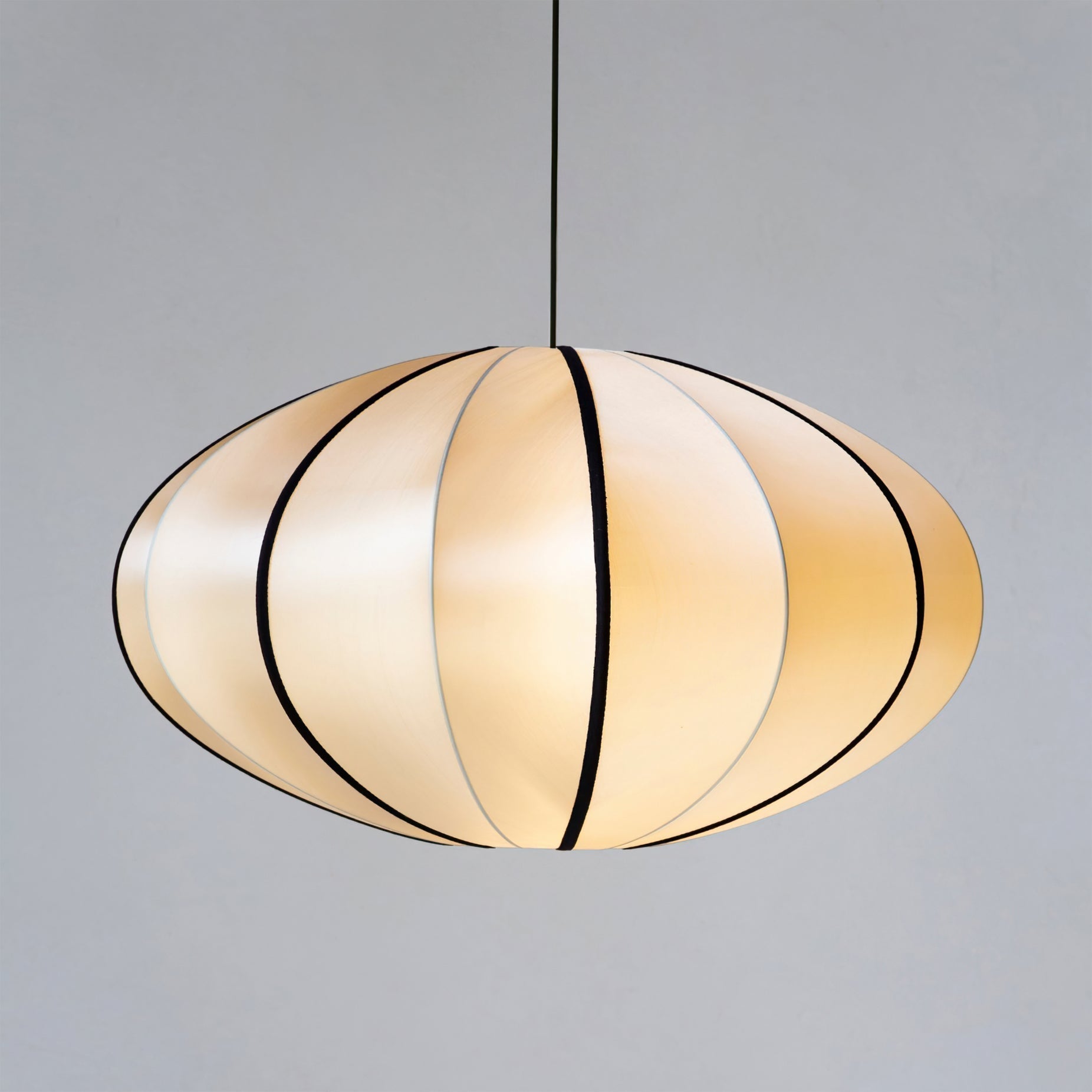 Inez Fabric Futuristic Pendant Lamp-Neutral Decor