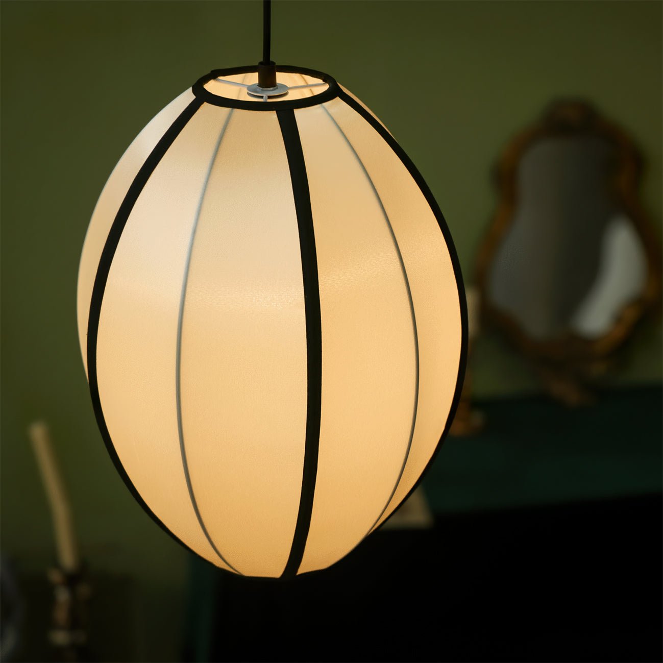 Daphne Modern Fabric Pendant Lamp-Neutral Decor