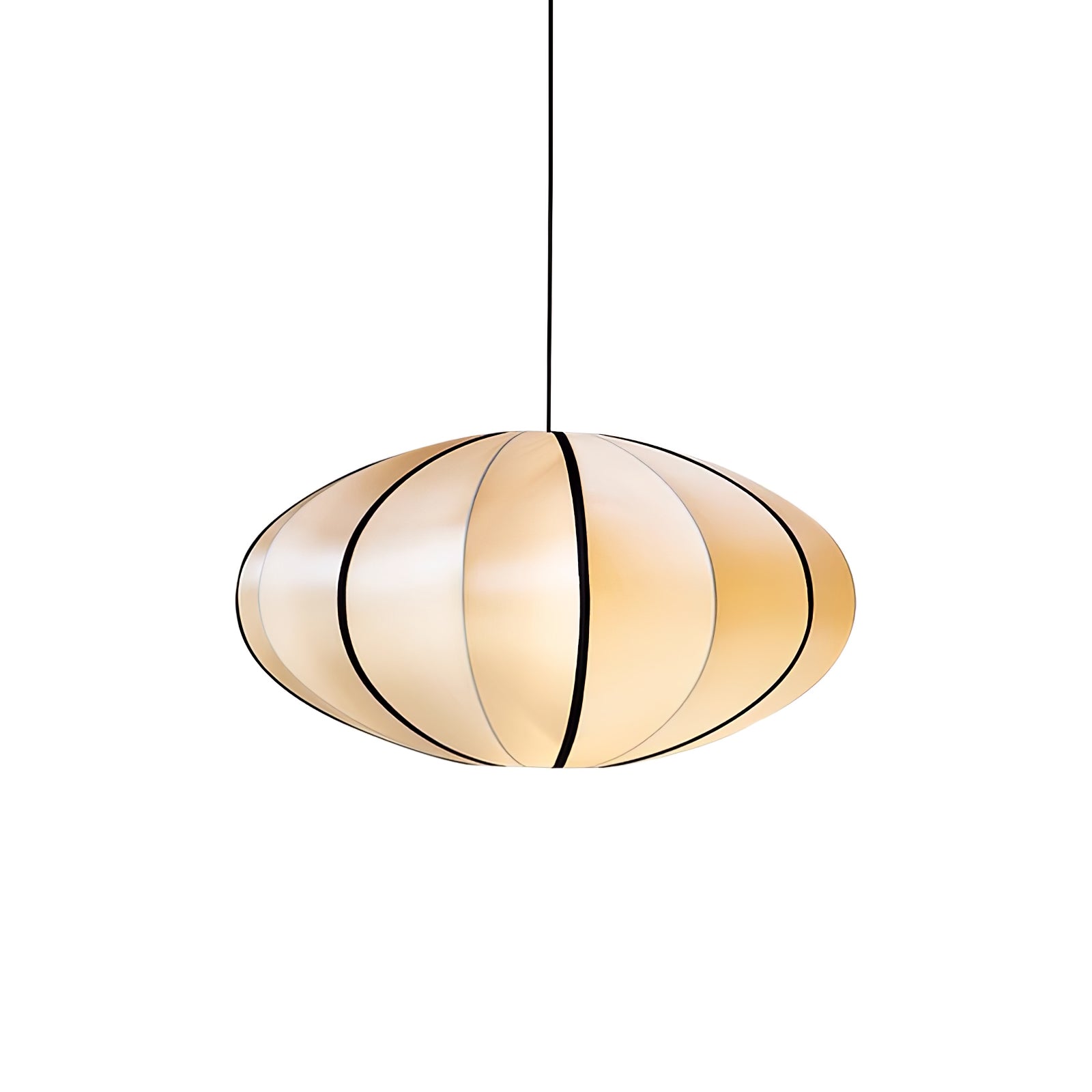Inez Fabric Futuristic Pendant Lamp-Neutral Decor