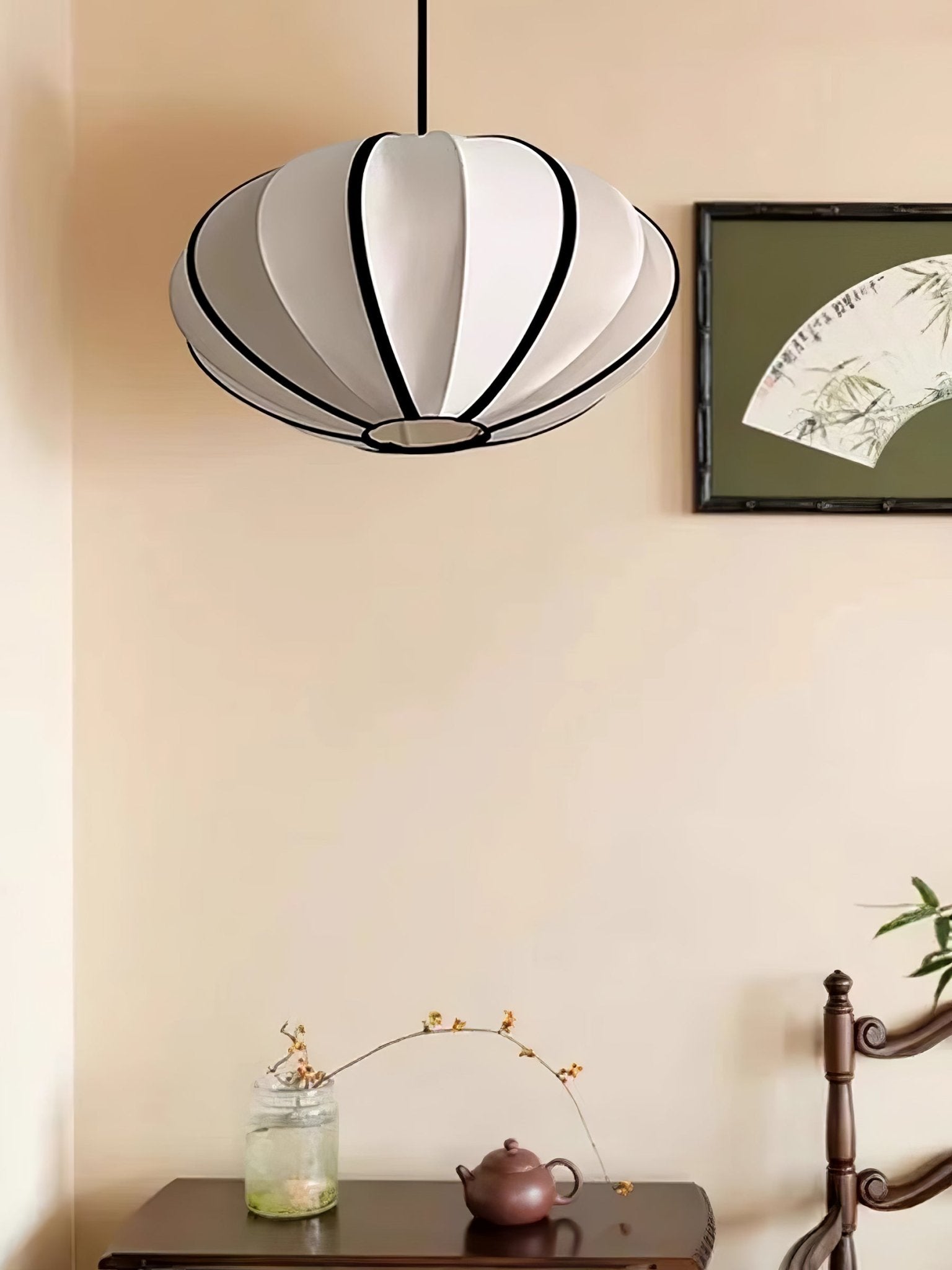 Daphne Modern Fabric Pendant Lamp-Neutral Decor