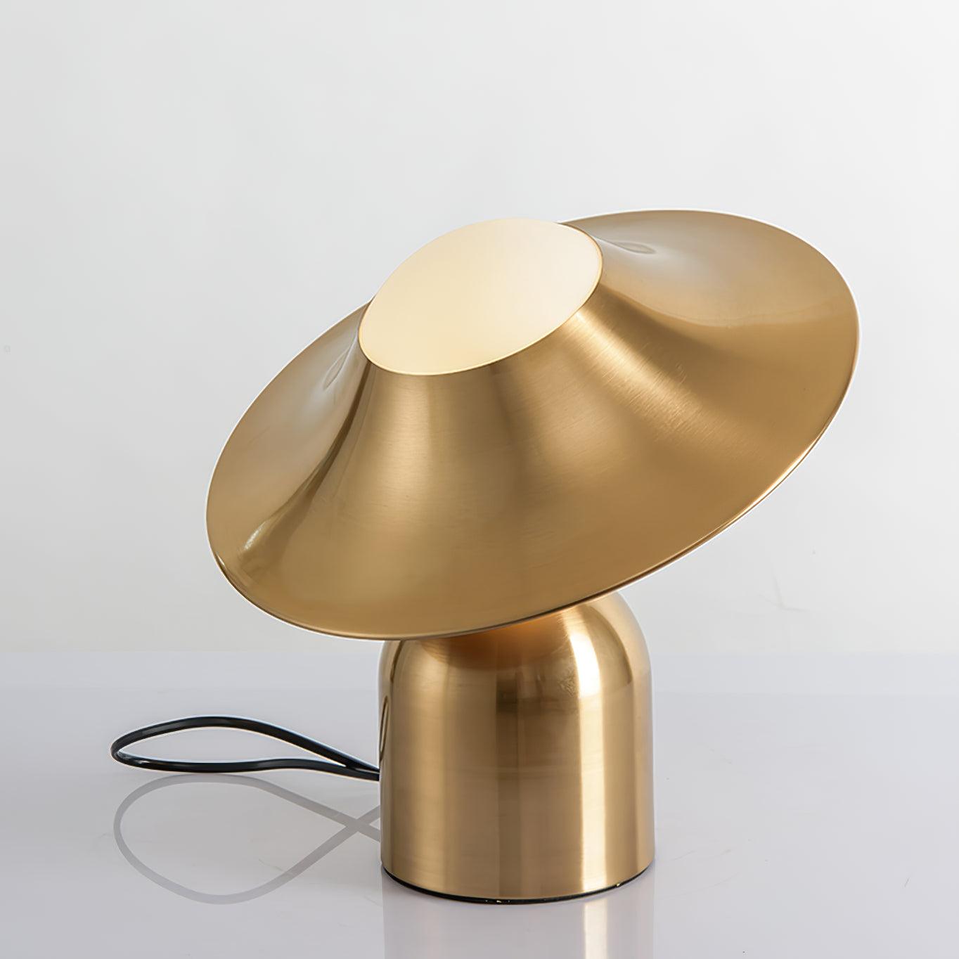 Italon Luxe Brass Desk Lamp-Neutral Decor