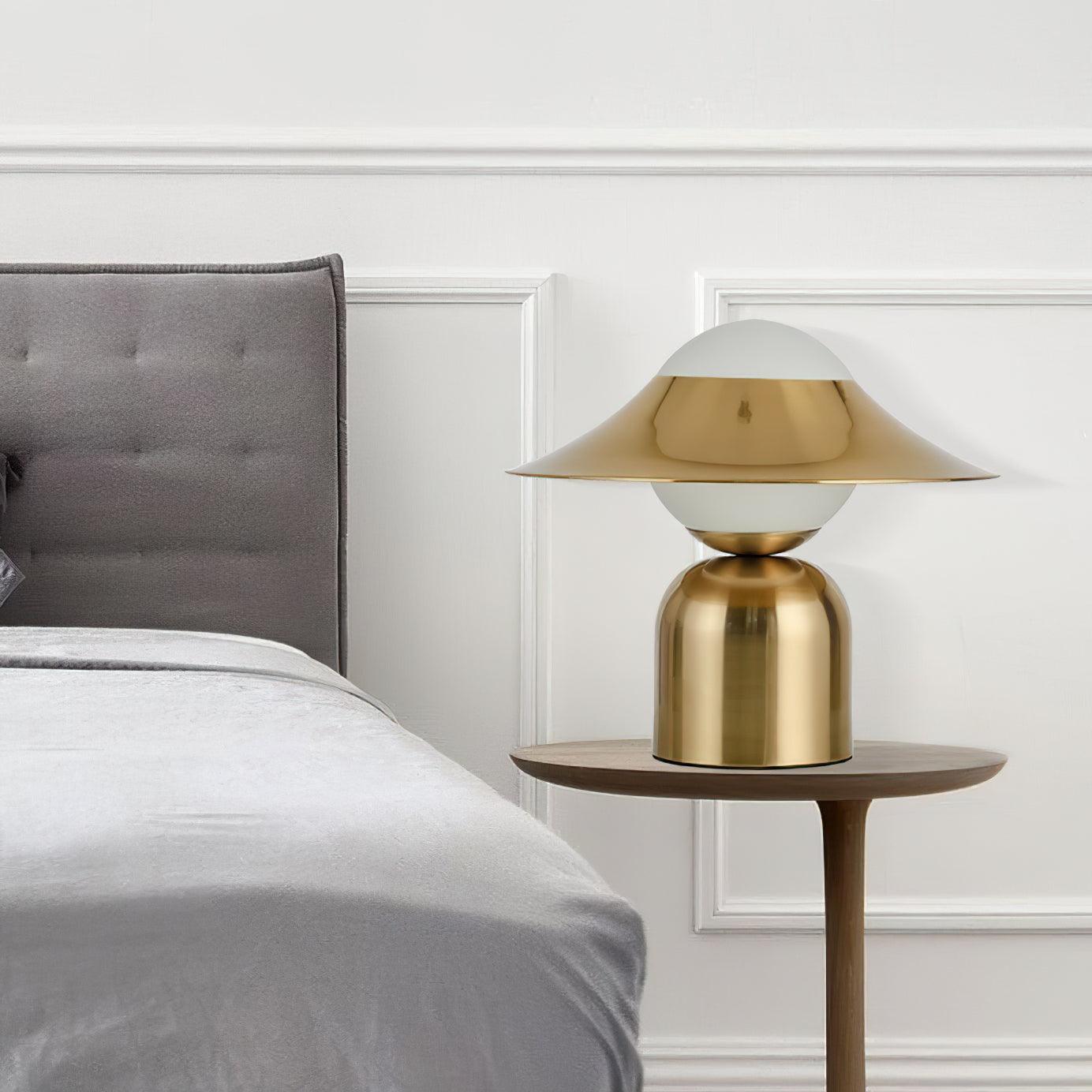 Italon Luxe Brass Desk Lamp-Neutral Decor