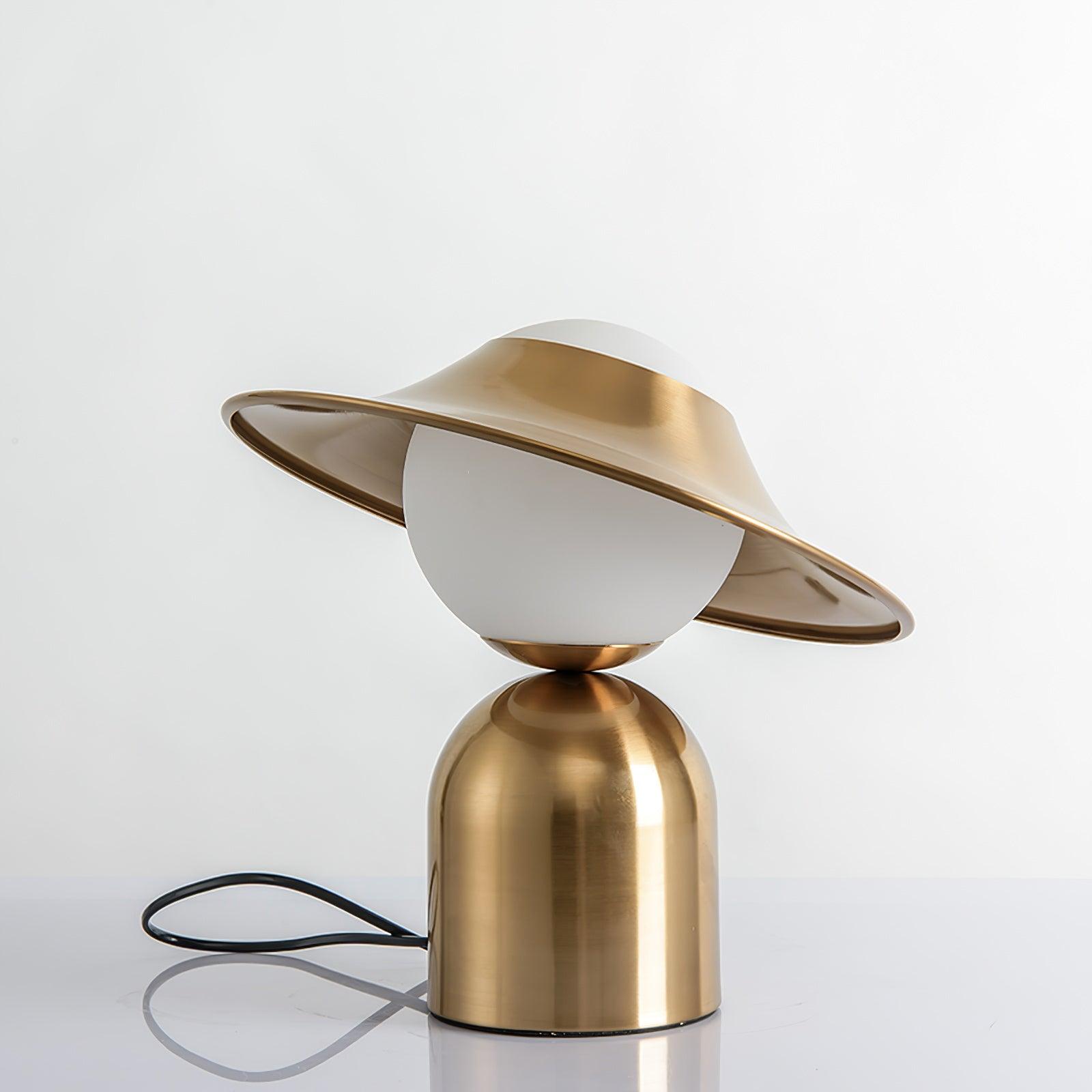 Italon Luxe Brass Desk Lamp-Neutral Decor