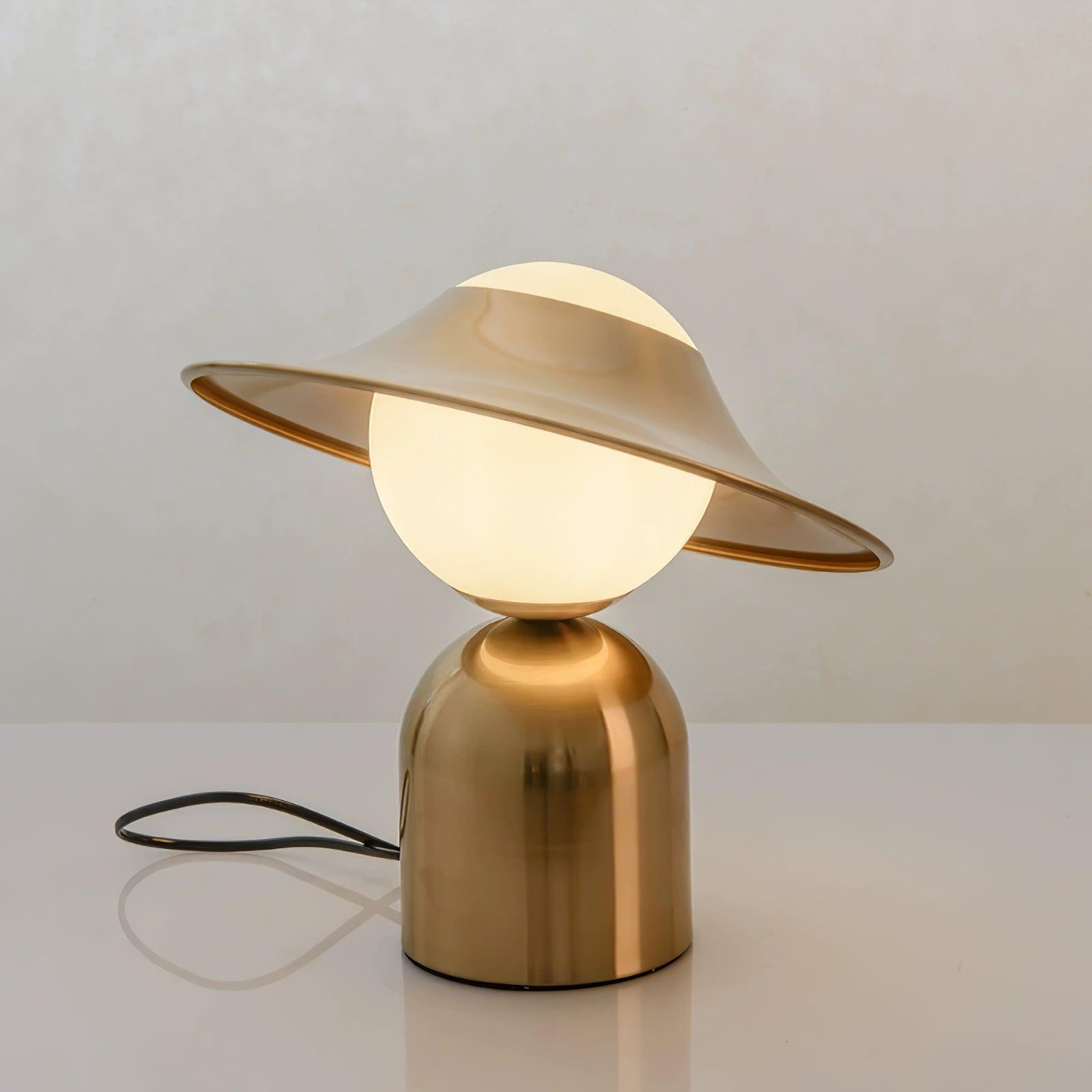 Italon Luxe Brass Desk Lamp-Neutral Decor
