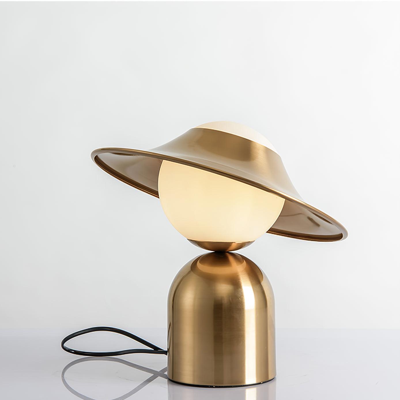 Italon Luxe Brass Desk Lamp-Neutral Decor