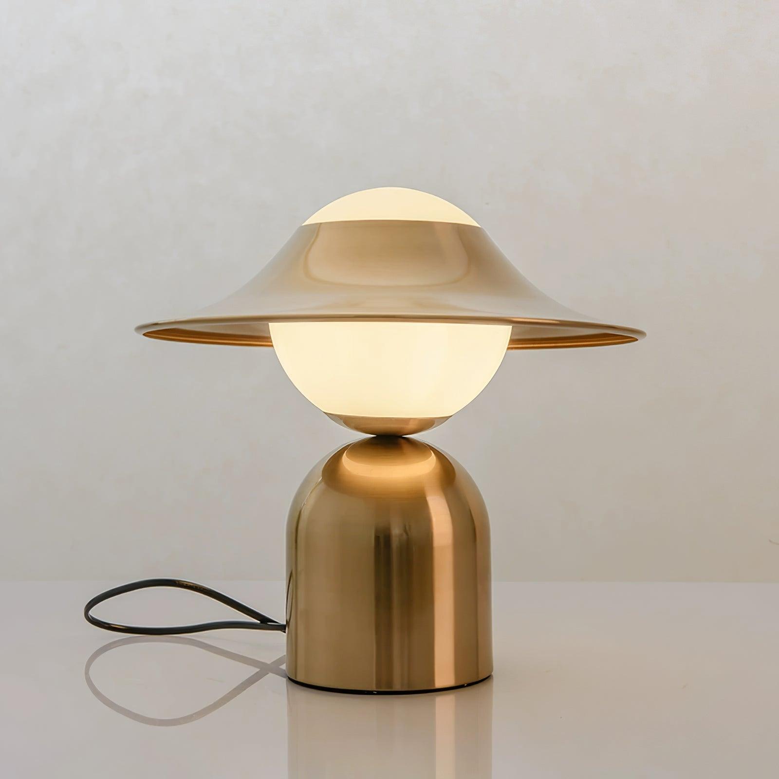 Italon Luxe Brass Desk Lamp-Neutral Decor