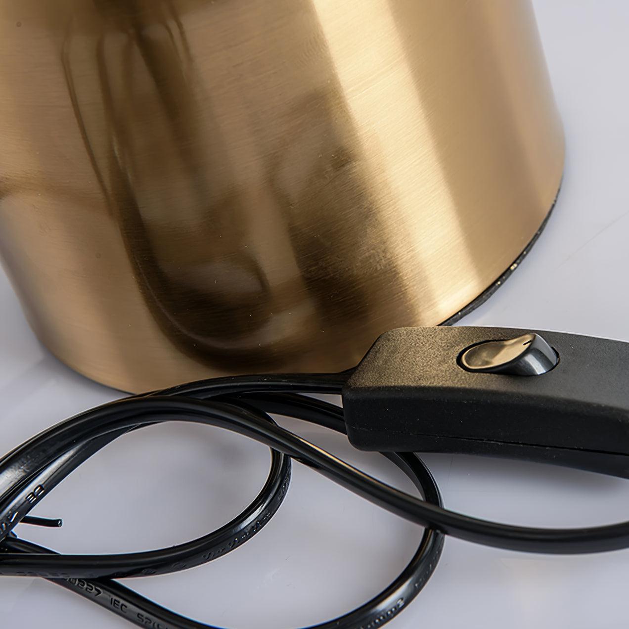 Italon Luxe Brass Desk Lamp-Neutral Decor