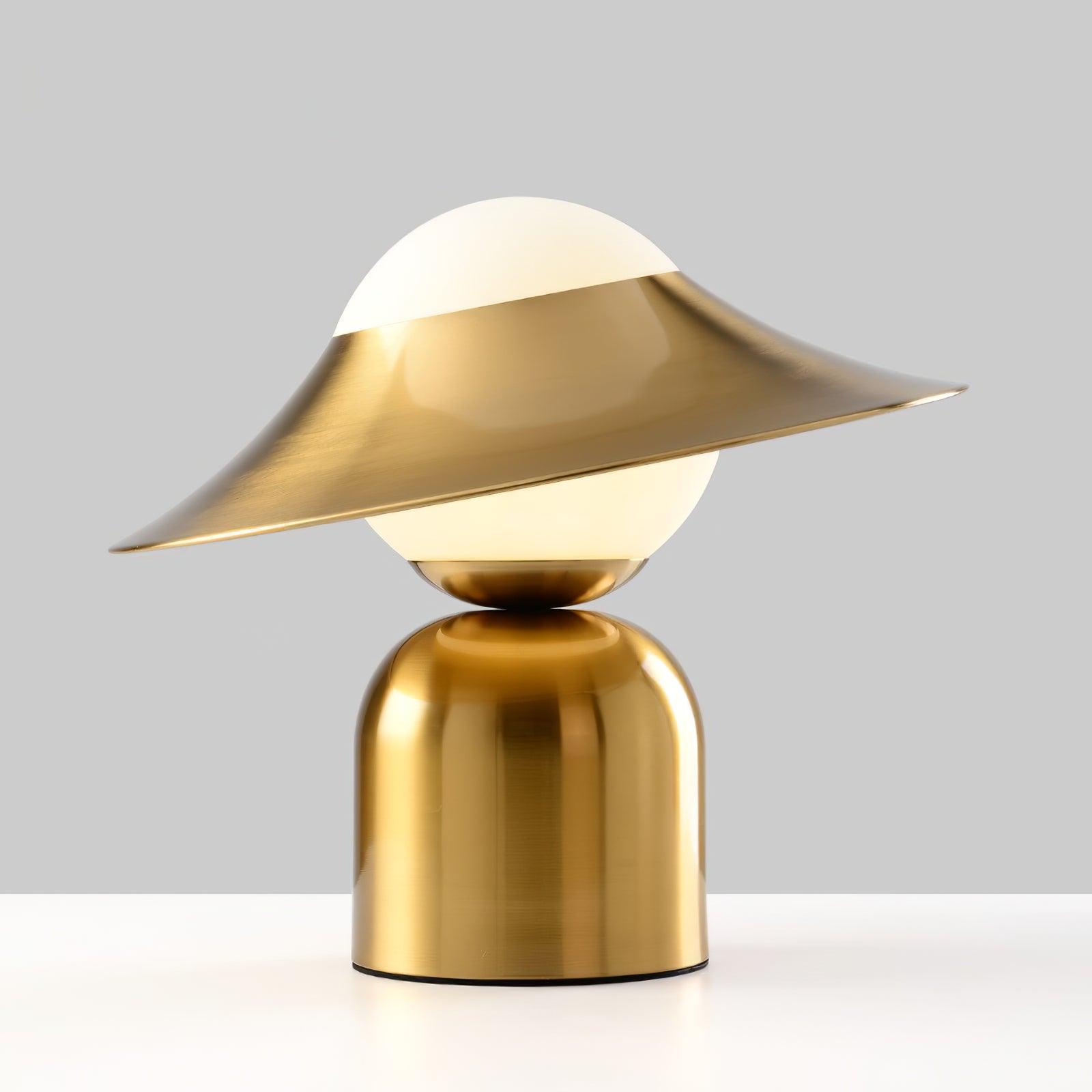 Italon Luxe Brass Desk Lamp-Neutral Decor