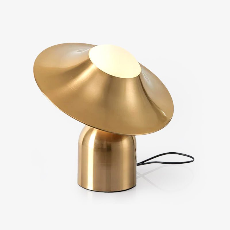 Italon Luxe Brass Desk Lamp-Neutral Decor