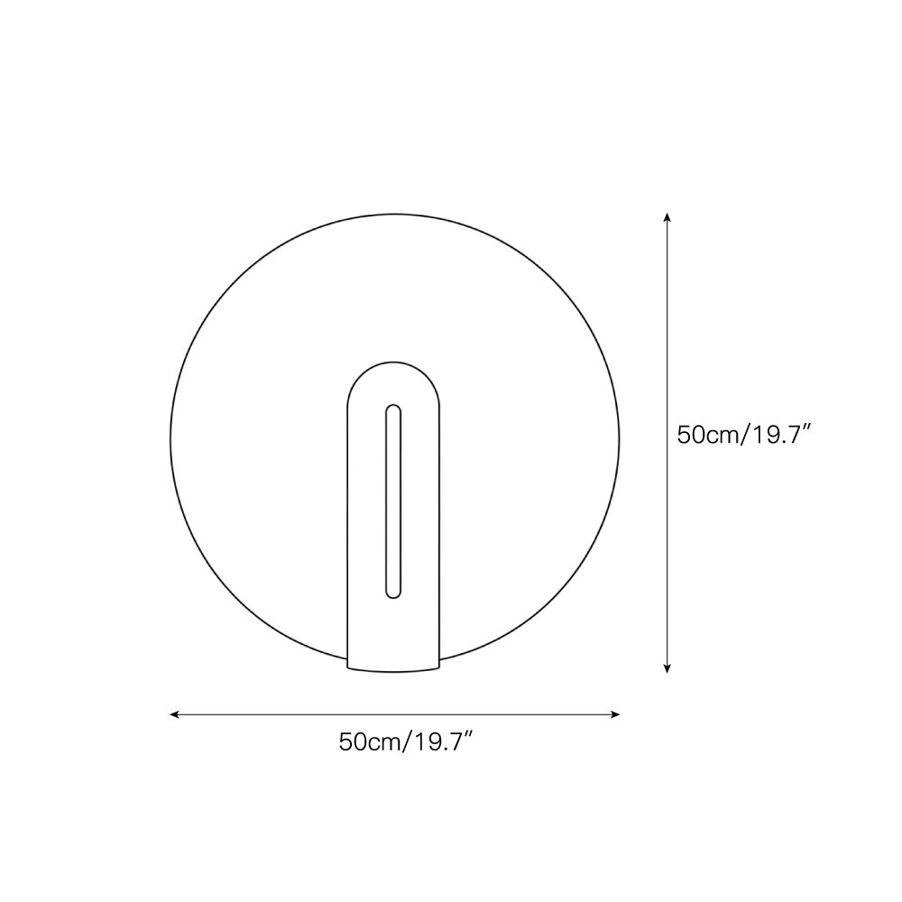 The Bonnie Table Lamp illuminated, casting a warm, soft glow.