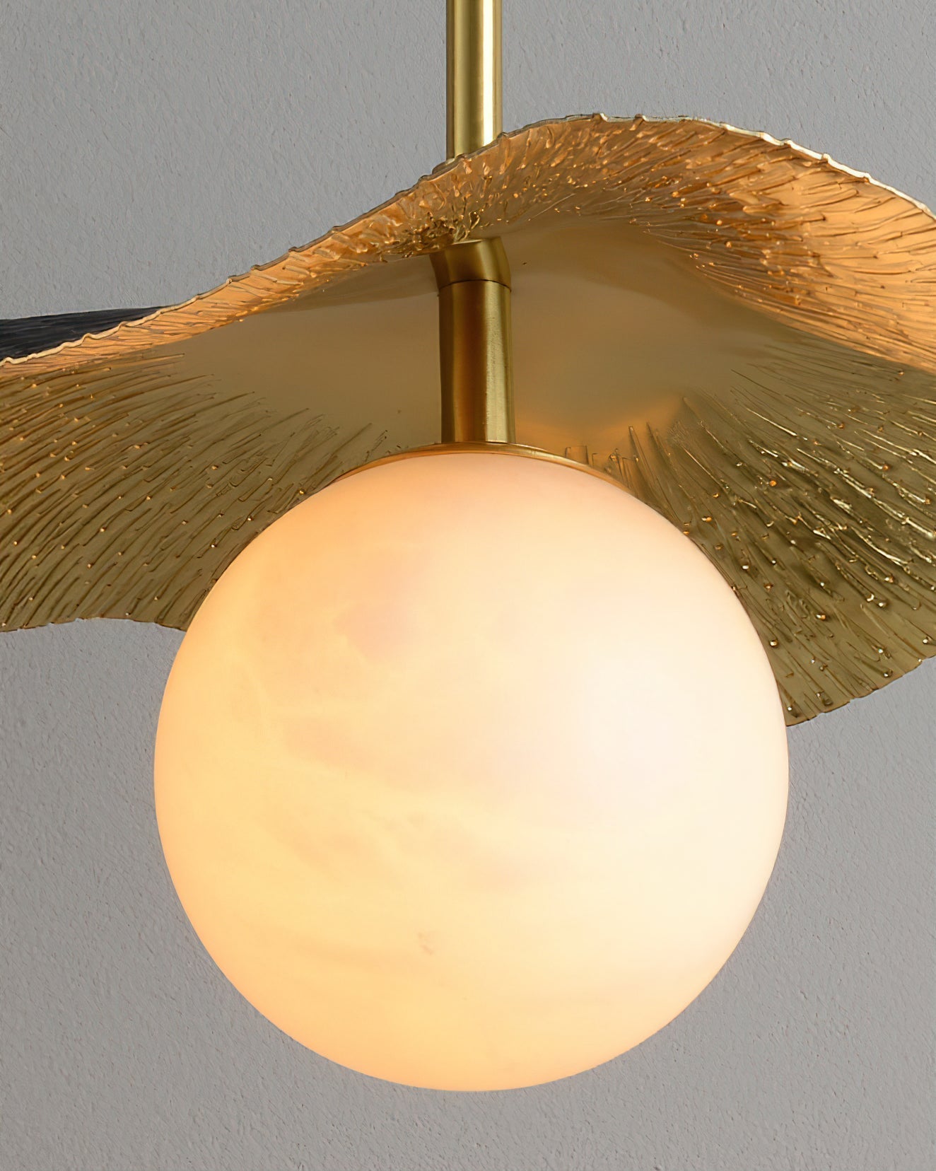 Bonnie Alabaster Pendant Lamp featuring a clean white finish.