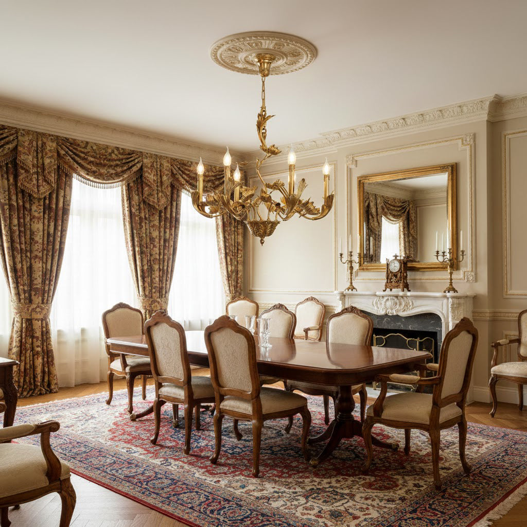 Side profile of a single chandelier arm with a candle-style light socket.