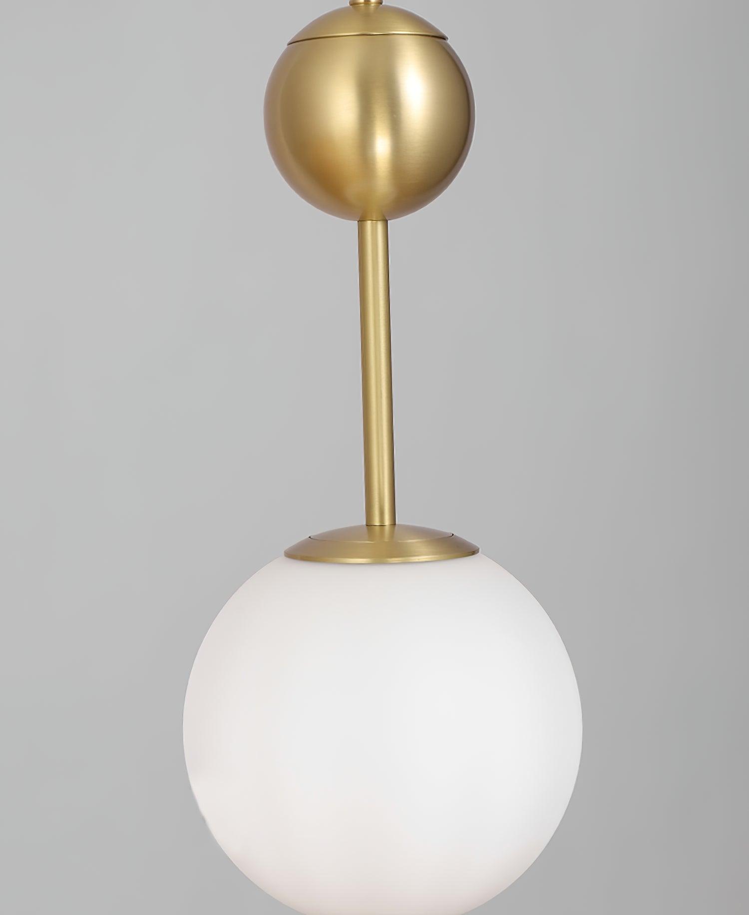 Fird Brass & Glass Classic Pendant Light-Neutral Decor