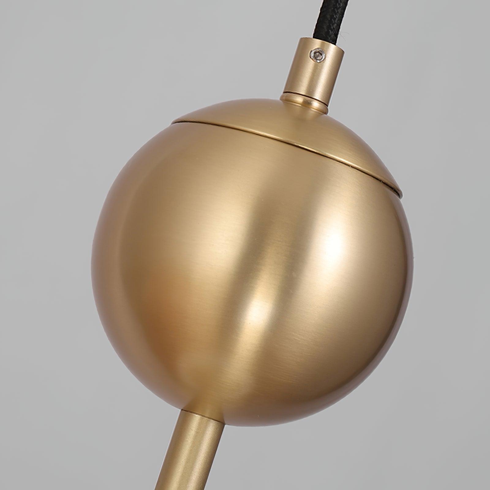 Fird Brass & Glass Classic Pendant Light-Neutral Decor