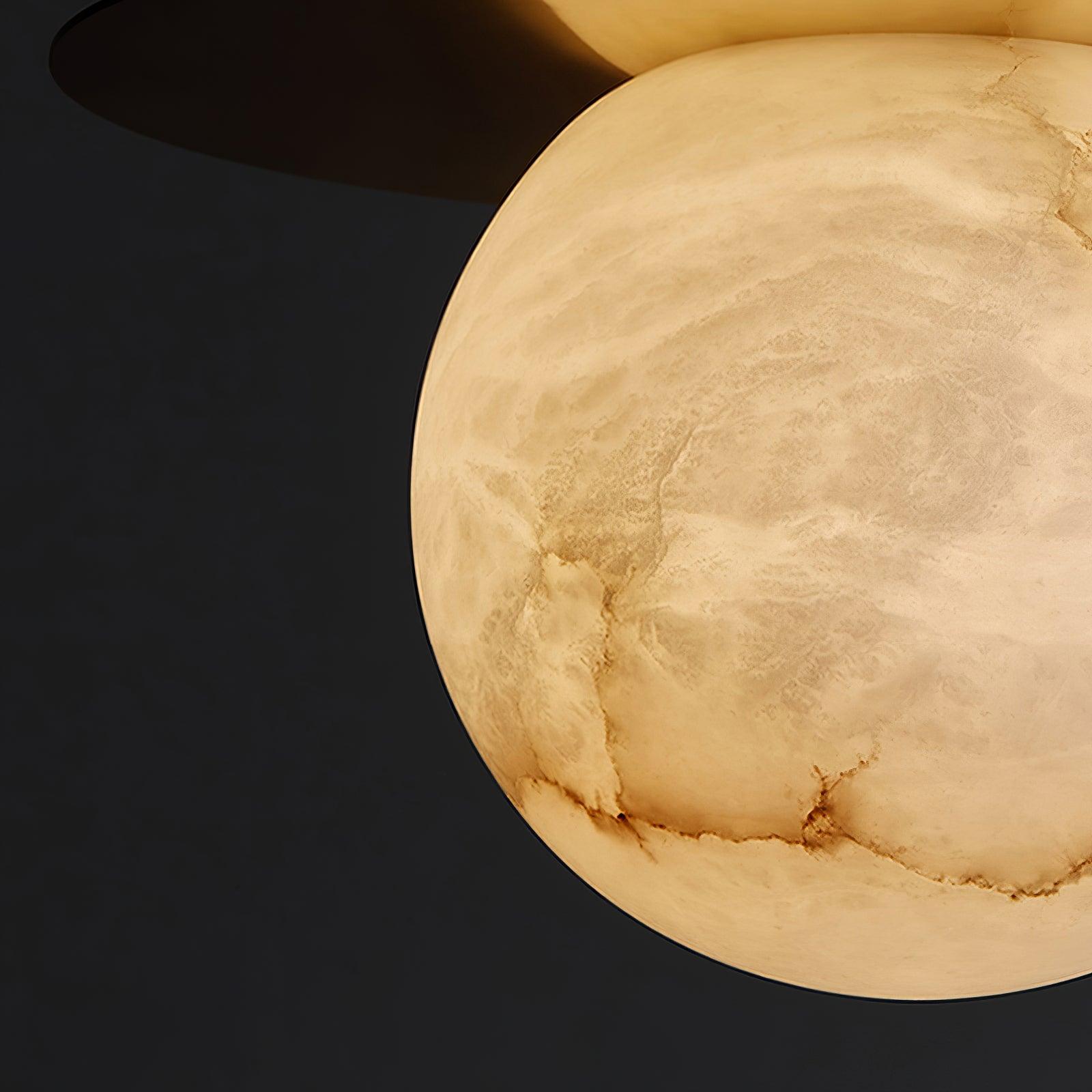Velar Sphere Alabaster Pendant Light-Neutral Decor