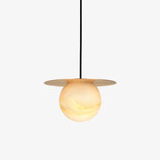 Zild Sphere Alabaster Pendant Light-Neutral Decor