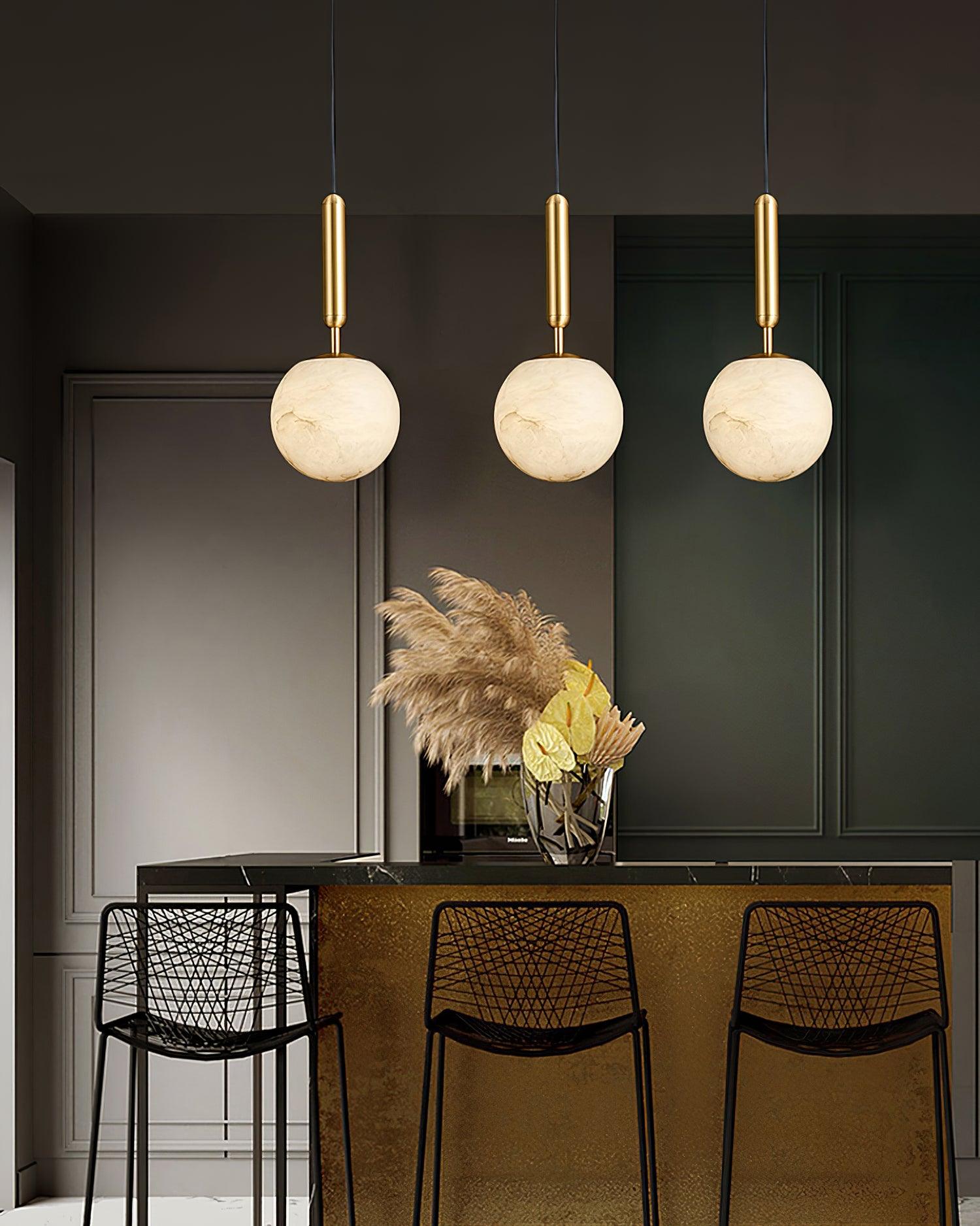 Tomino Alabaster Pendant Light-Neutral Decor