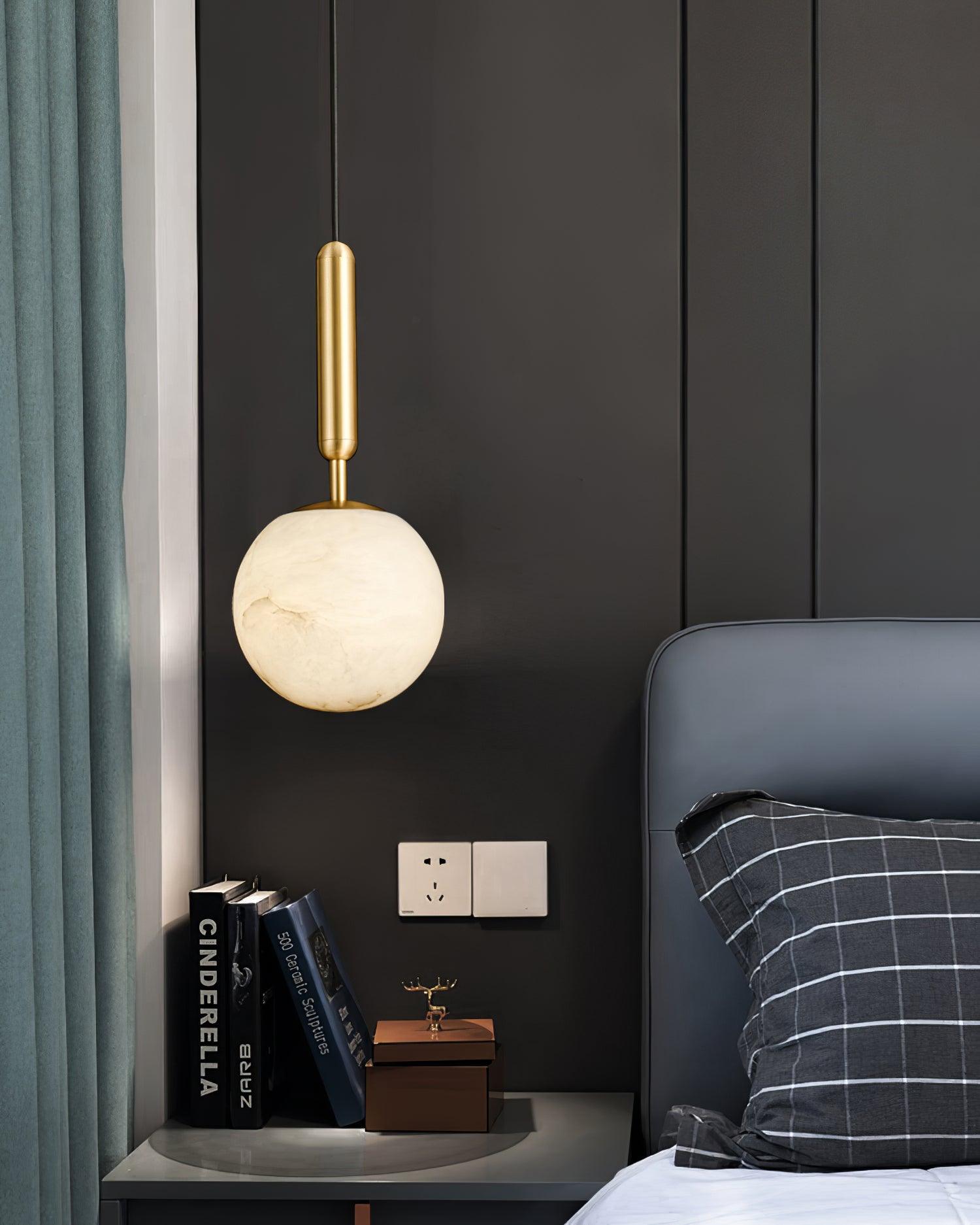 Tomino Alabaster Pendant Light-Neutral Decor