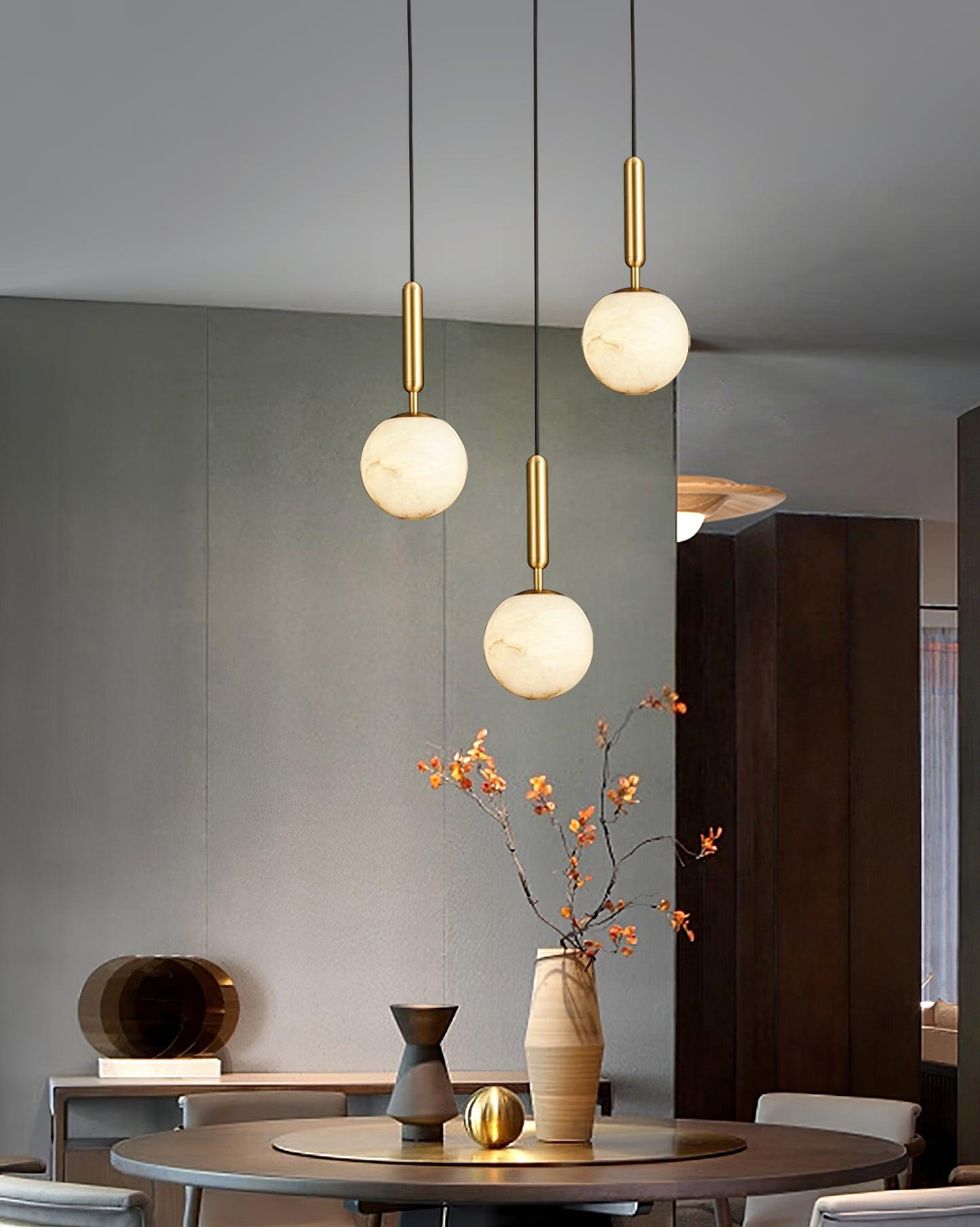 Tomino Alabaster Pendant Light-Neutral Decor