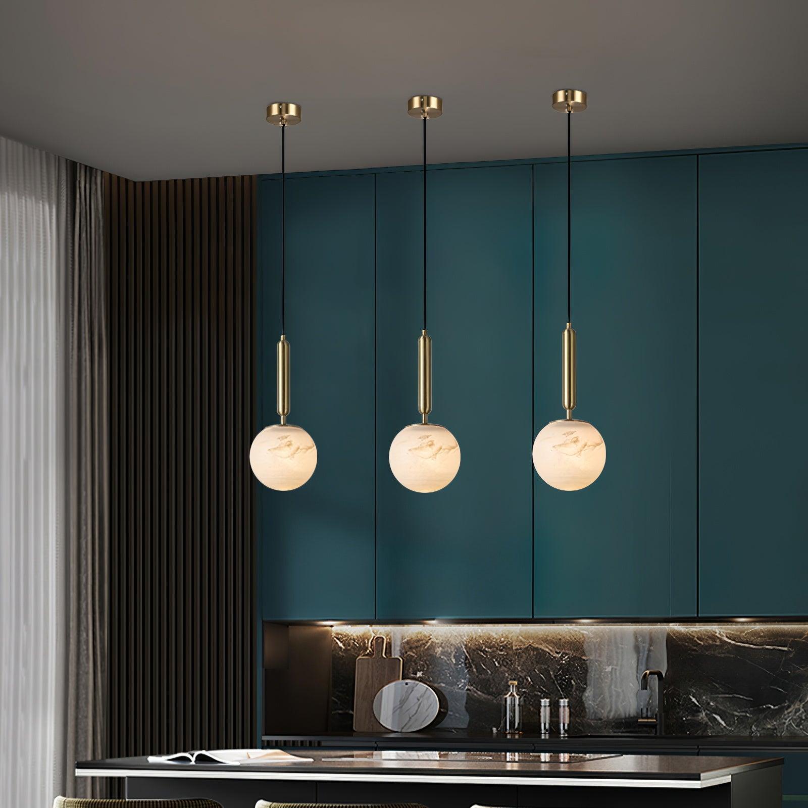 Tomino Alabaster Pendant Light-Neutral Decor
