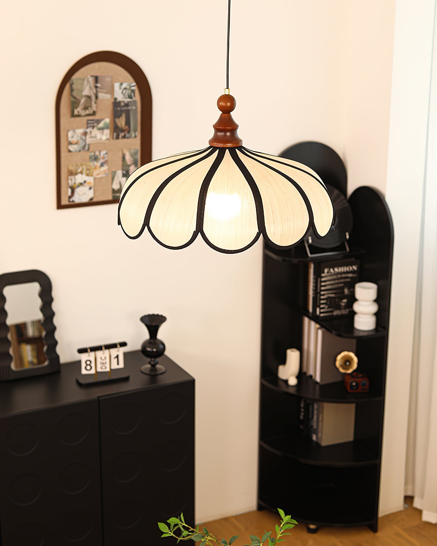 Lifestyle image featuring the Botan Pendant Light in a naturally styled interior.