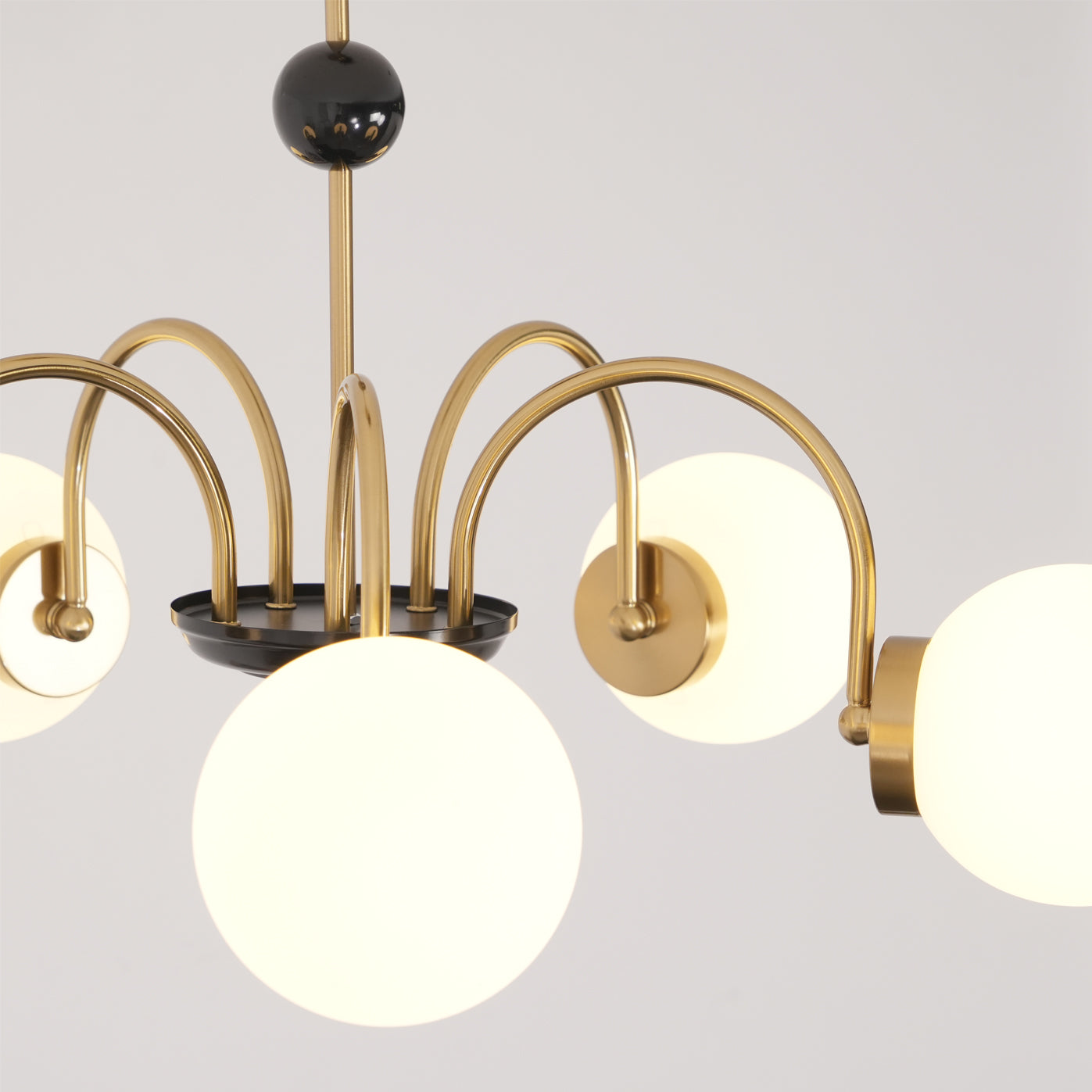 Halion Chandelier Rod Frame and White-Neutral Decor