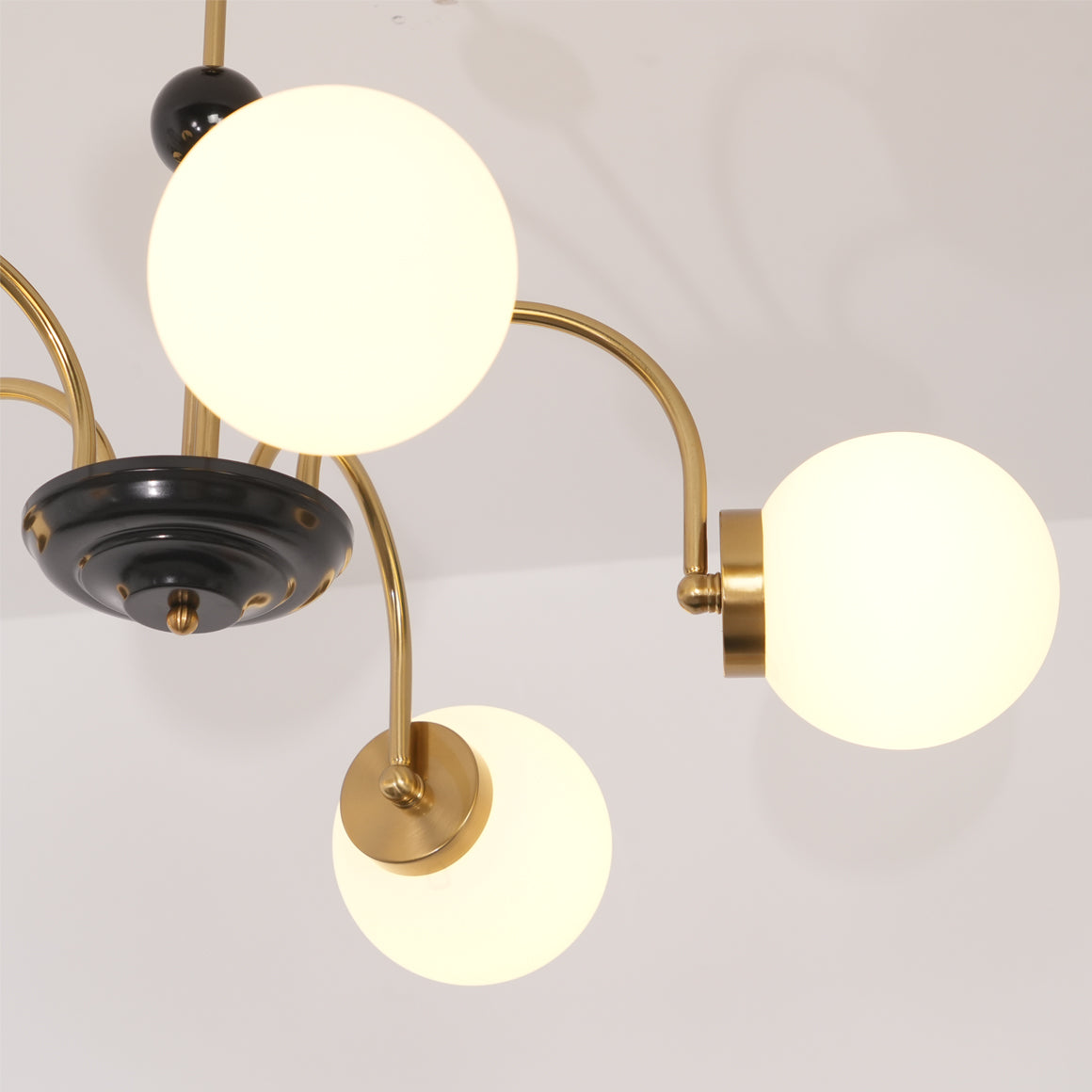 Halion Chandelier Rod Frame and White-Neutral Decor